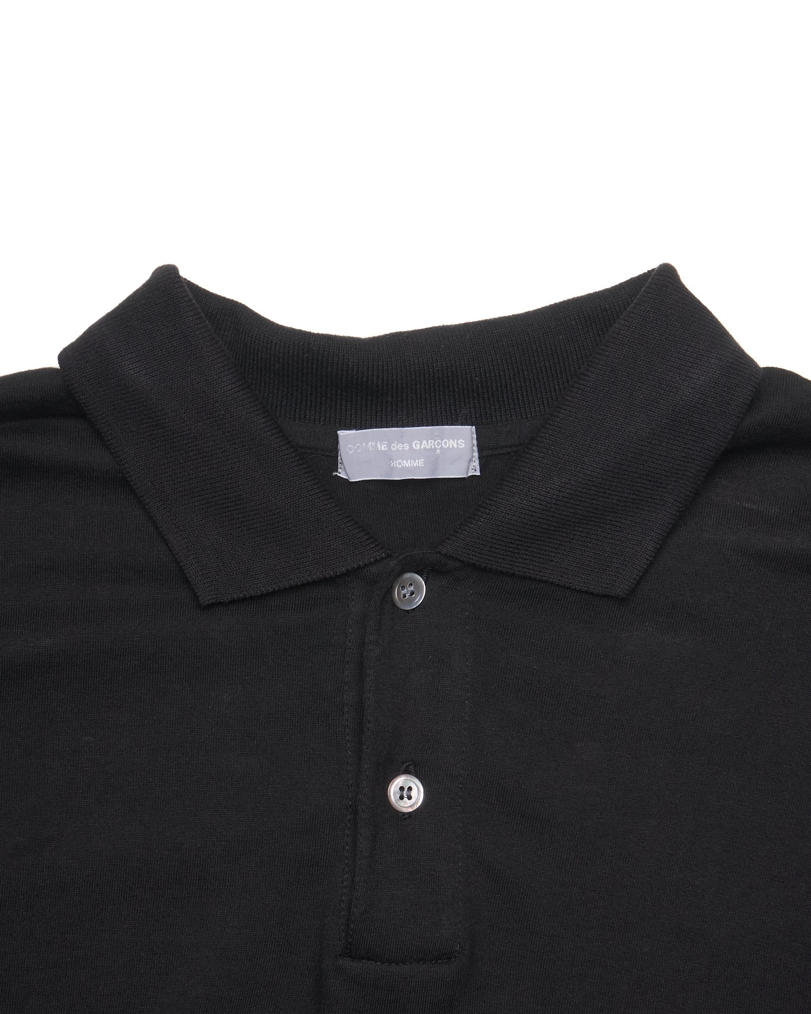 S/S89 Comme Des Garçons Homme Long-Sleeve Polo Shirt