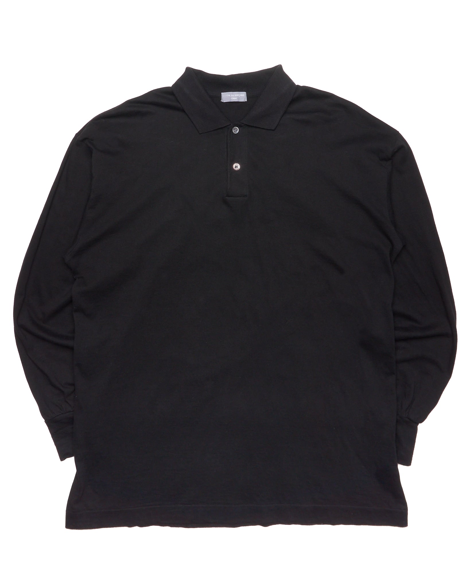 S/S89 Comme Des Garçons Homme Long-Sleeve Polo Shirt