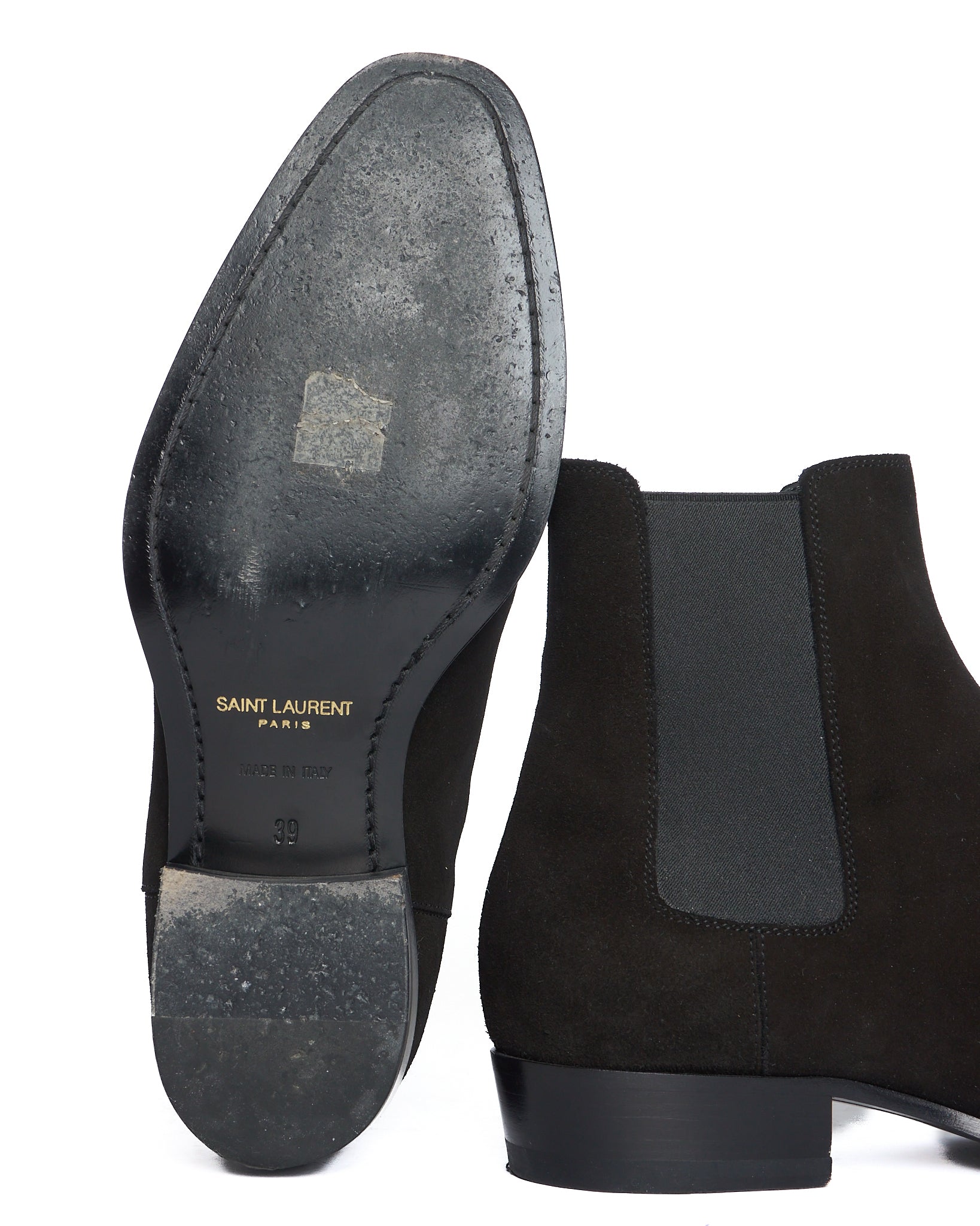Saint Laurent Paris Suede 'Wyatt' Chelsea Boots