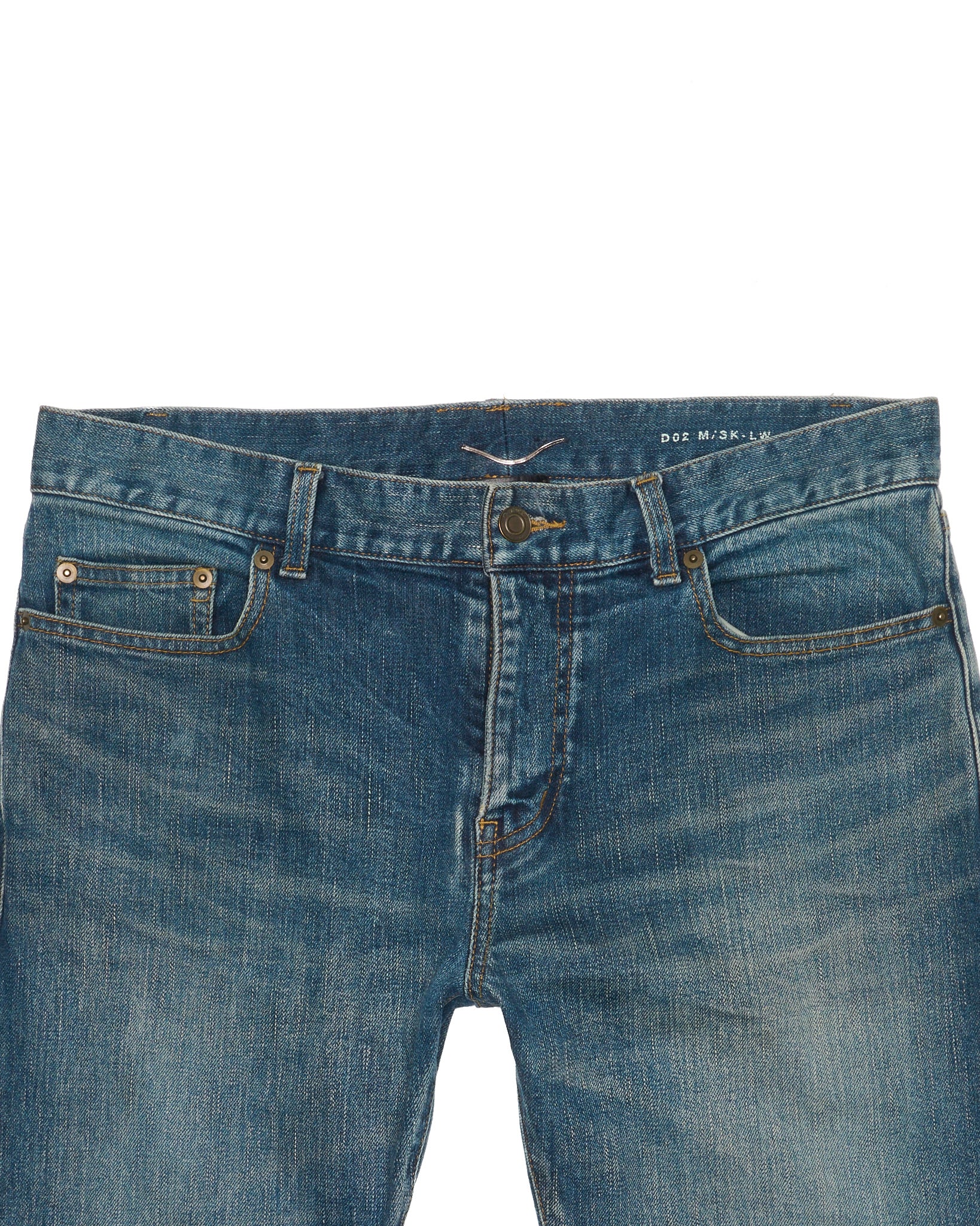 Saint Laurent Paris 'D02' Medium Indigo Slim-Fit Denim