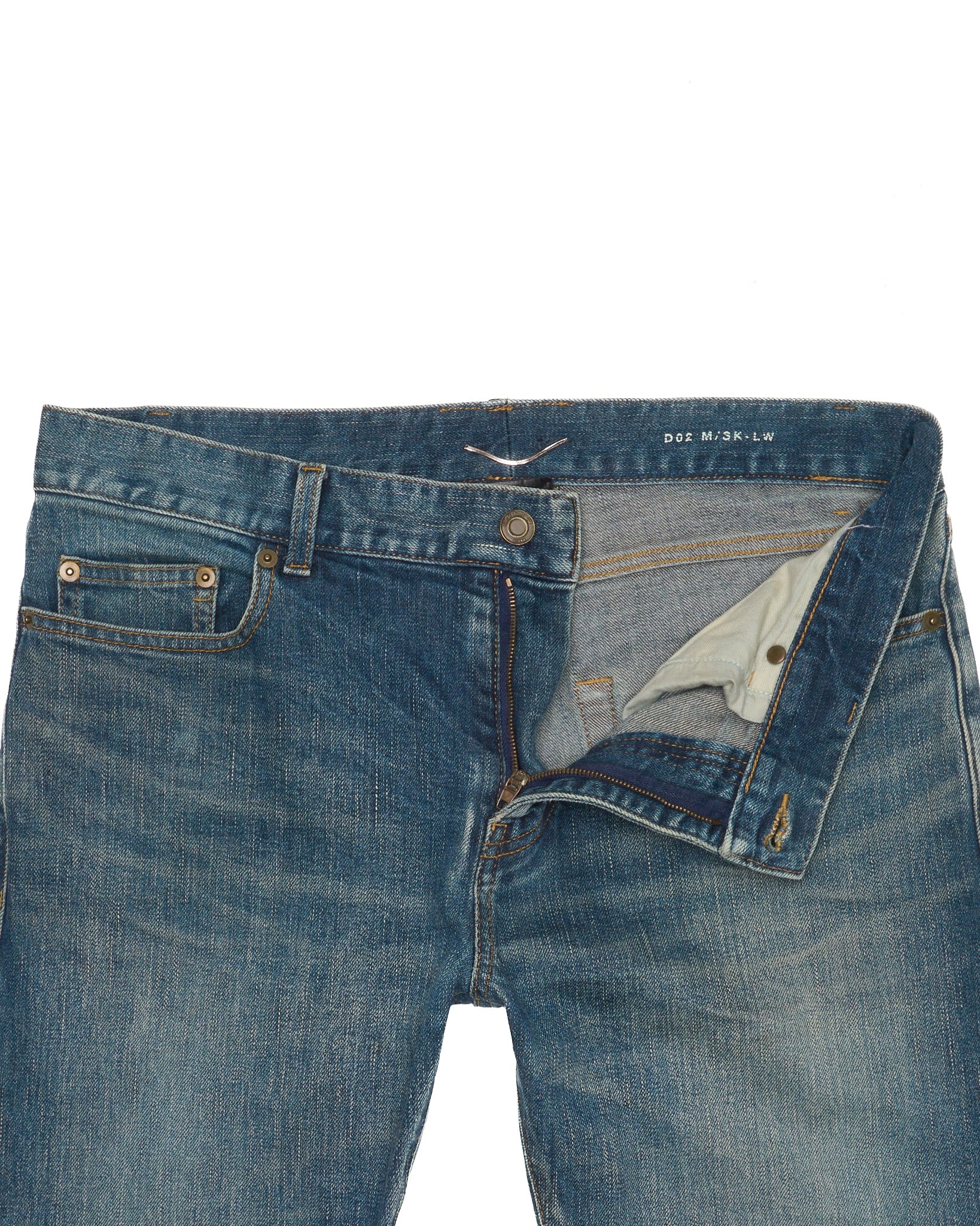 Saint Laurent Paris 'D02' Medium Indigo Slim-Fit Denim