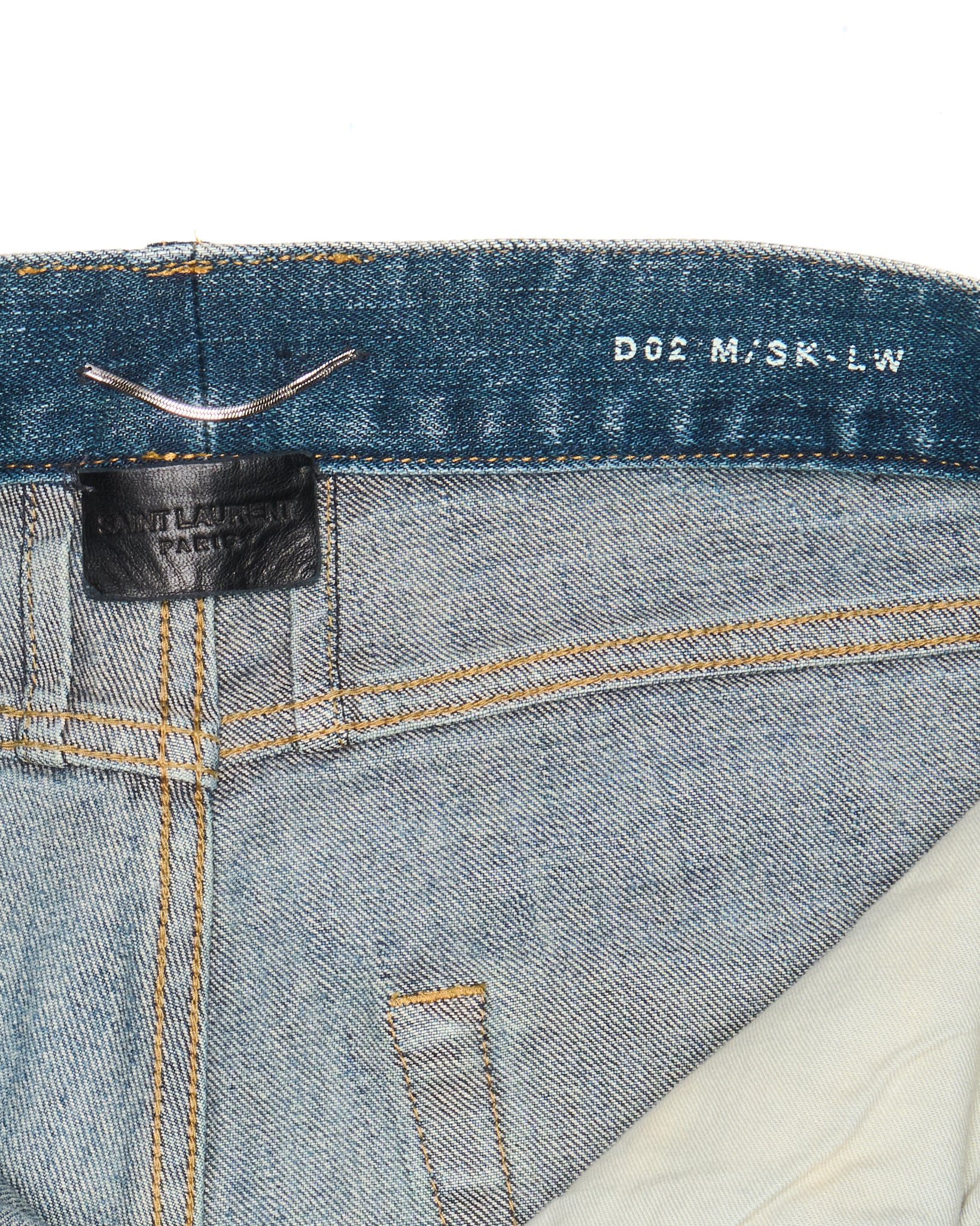 Saint Laurent Paris 'D02' Medium Indigo Slim-Fit Denim