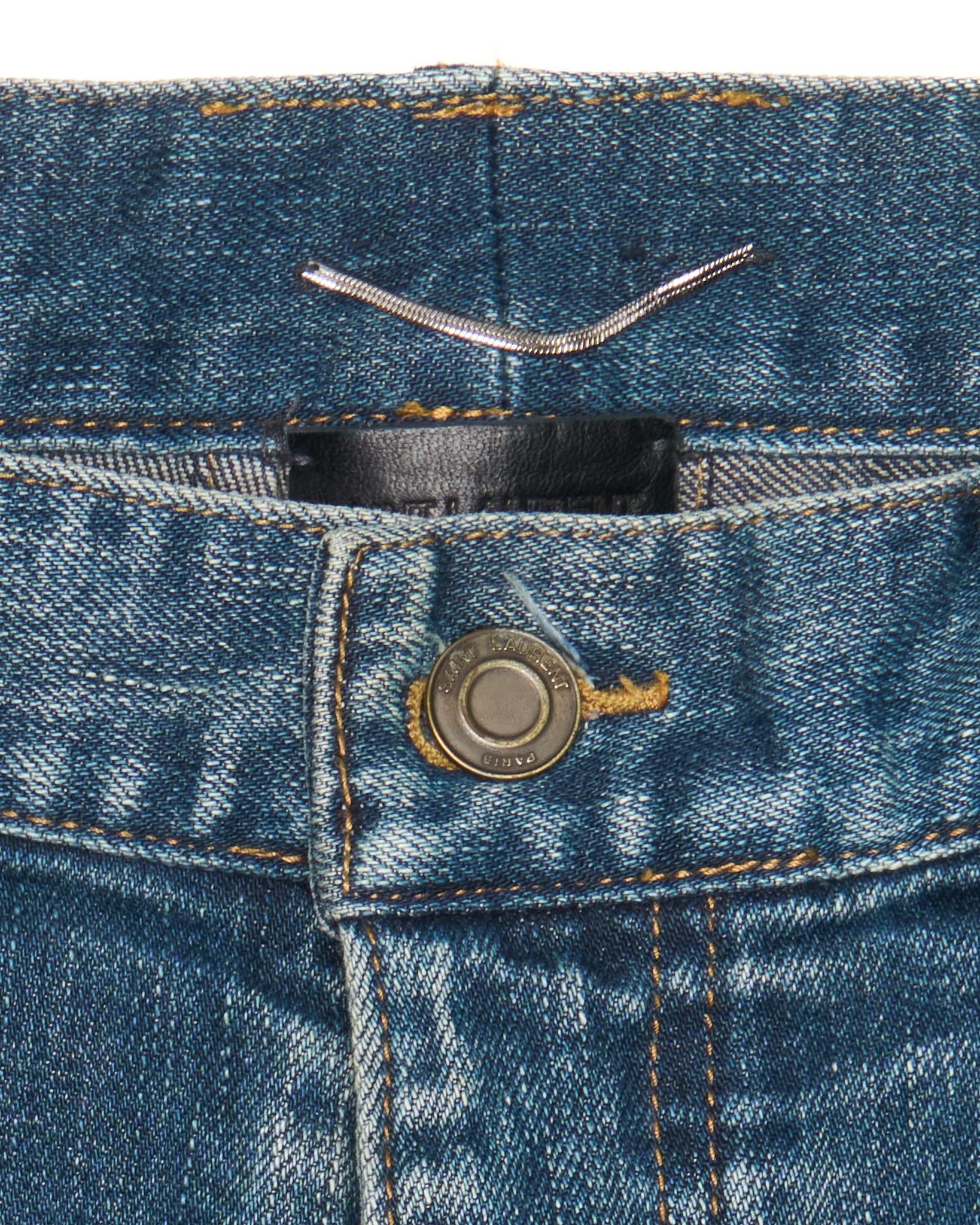 Saint Laurent Paris 'D02' Medium Indigo Slim-Fit Denim