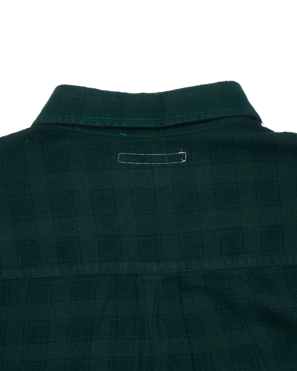 Needles Ribbon Flannel Green Plaid Shirt