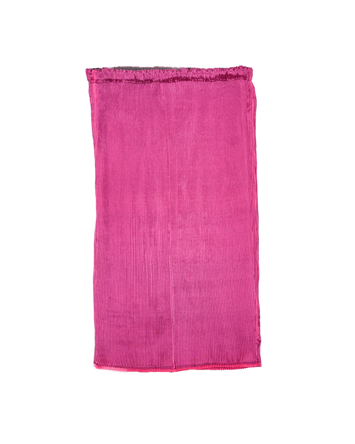 Issey Miyake Black/Magenta Reversible Pleated Above-The-Knee Skirt