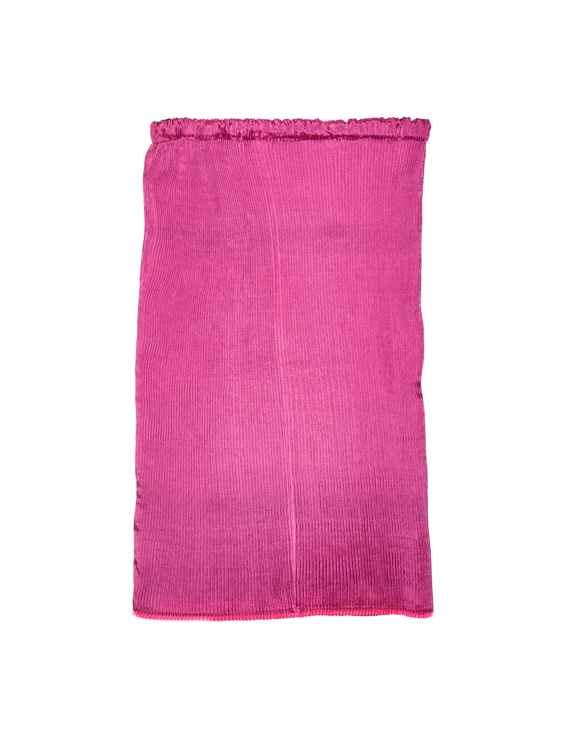 Issey Miyake Black/Magenta Reversible Pleated Above-The-Knee Skirt