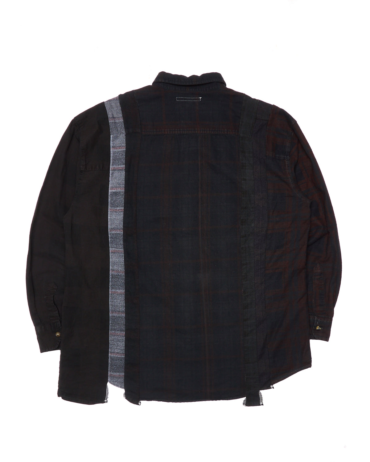 Needles “7 Cuts” Over Dye Black Flannel Shirt