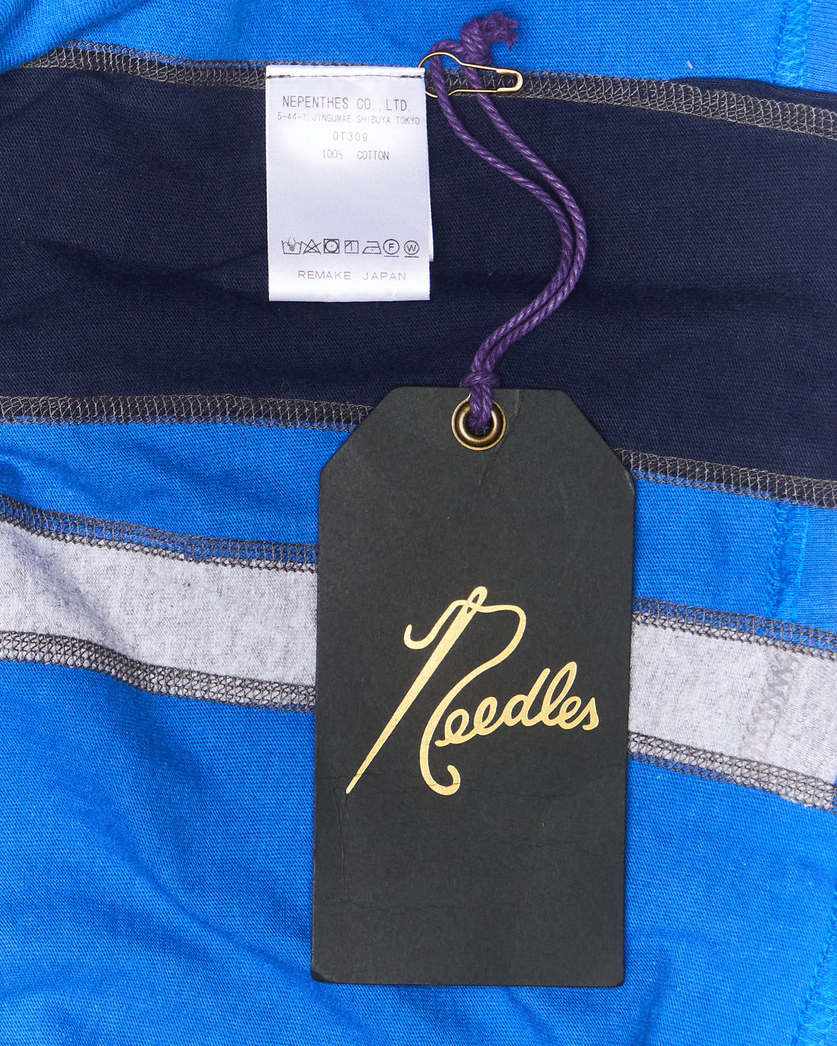 Needles “7 Cuts” Blue College Tee