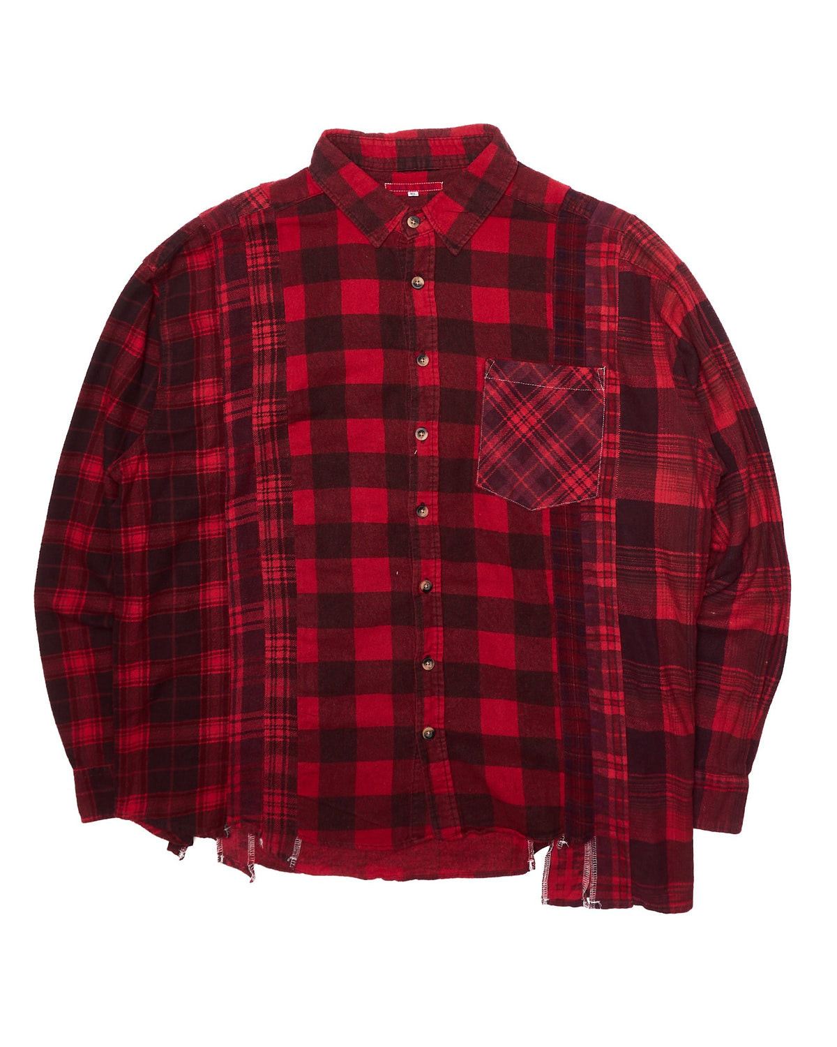 Needles “7 Cuts” Over Dye Red Flannel Shirt