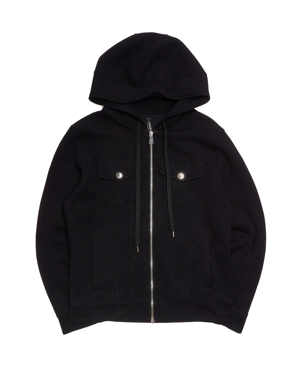 Neil Barrett Hooded Utility Black Zip-Up Jacket