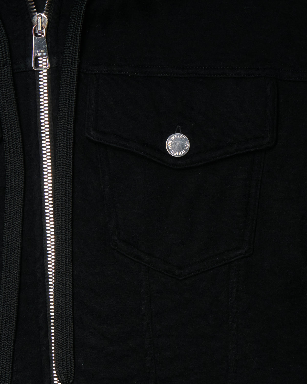 Neil Barrett Hooded Utility Black Zip-Up Jacket