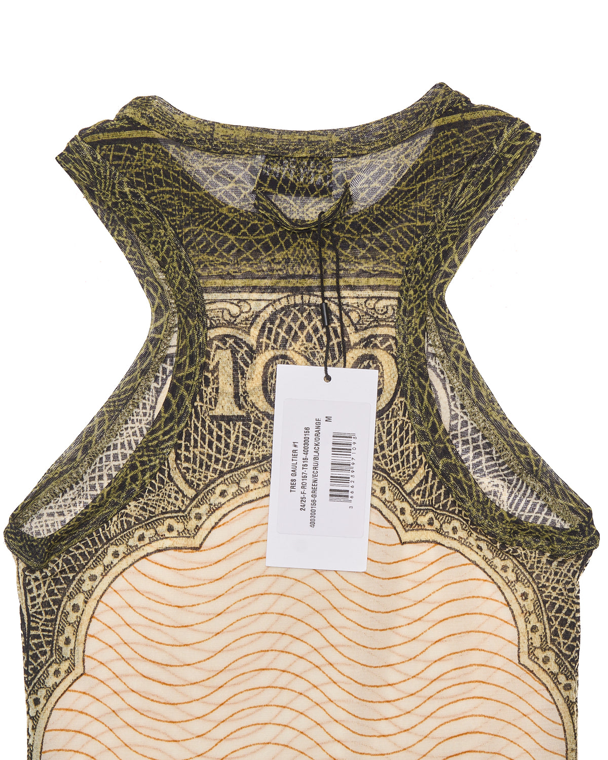 Jean Paul Gaultier "Cartouche" Mesh Sleeveless Mini Dress