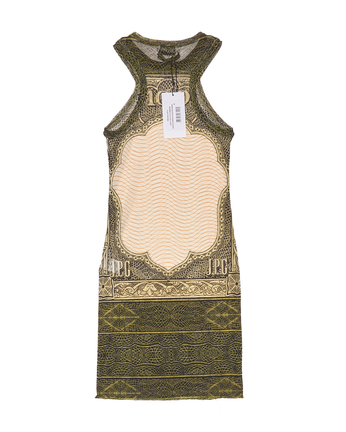 Jean Paul Gaultier "Cartouche" Mesh Sleeveless Mini Dress