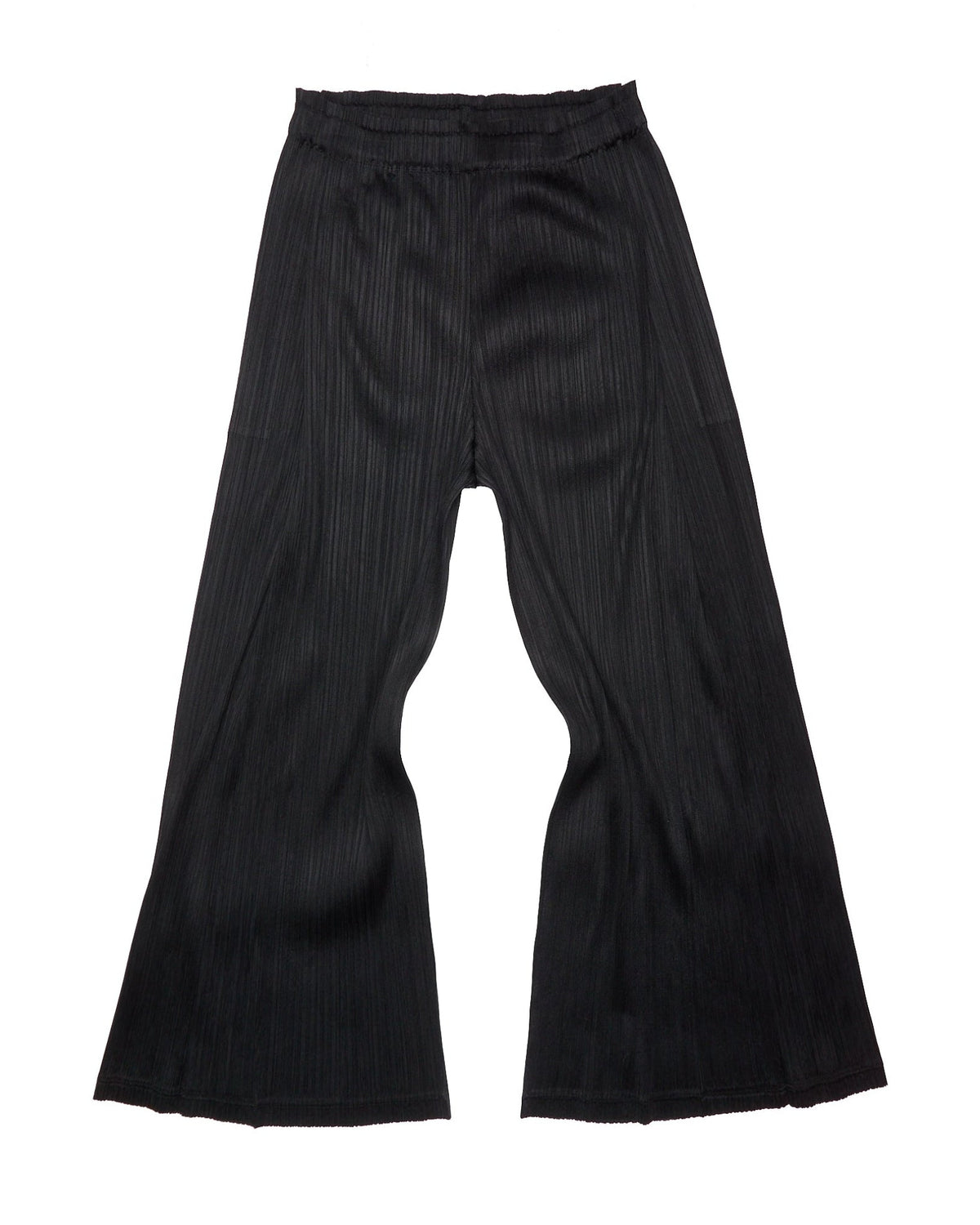 Issey Miyake Pleats Please Black 'Light Wave' Trousers