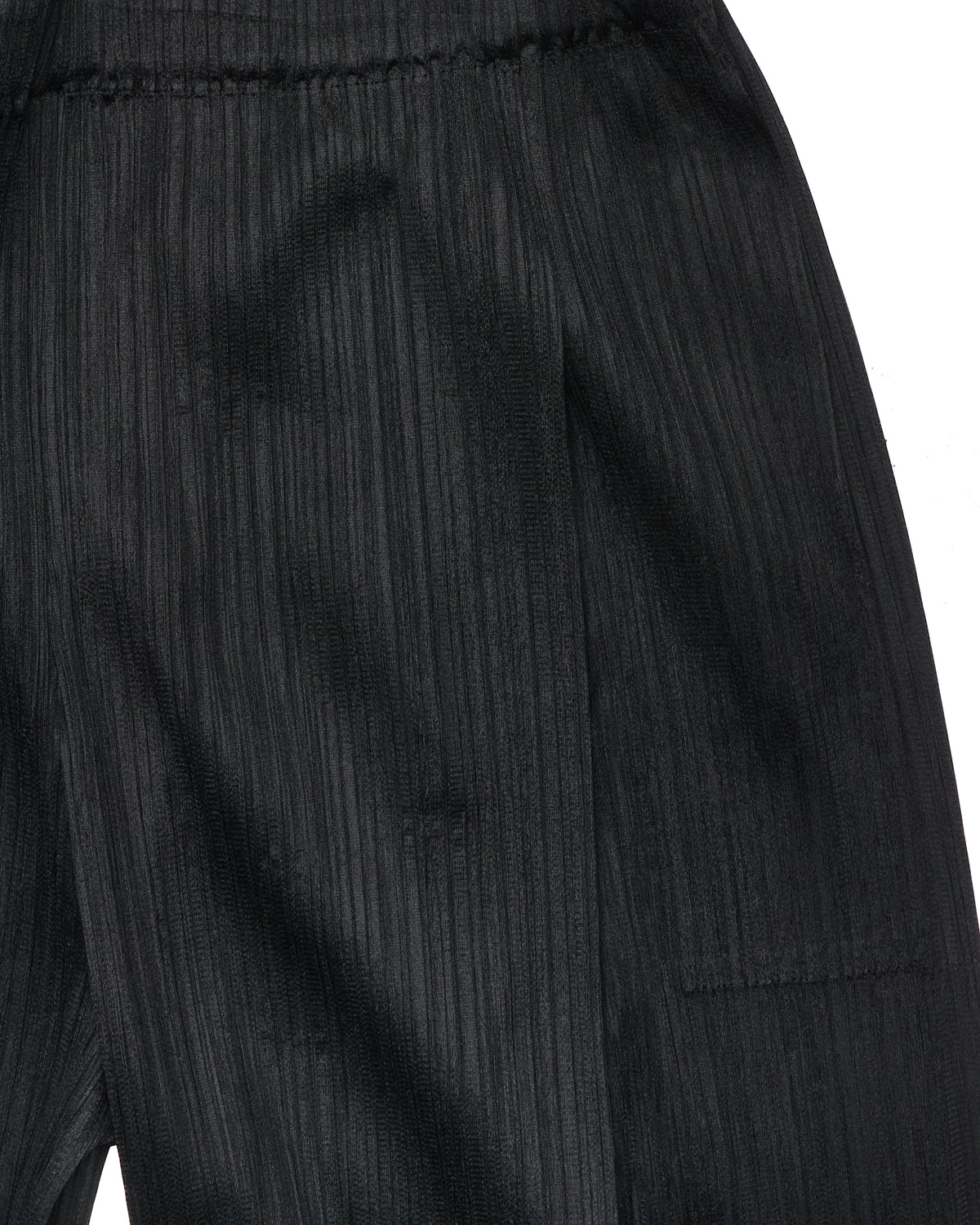 Issey Miyake Pleats Please Black 'Light Wave' Trousers