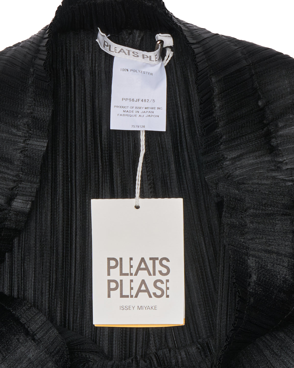 Issey Miyake Pleats Please Black 'Light Wave' Trousers