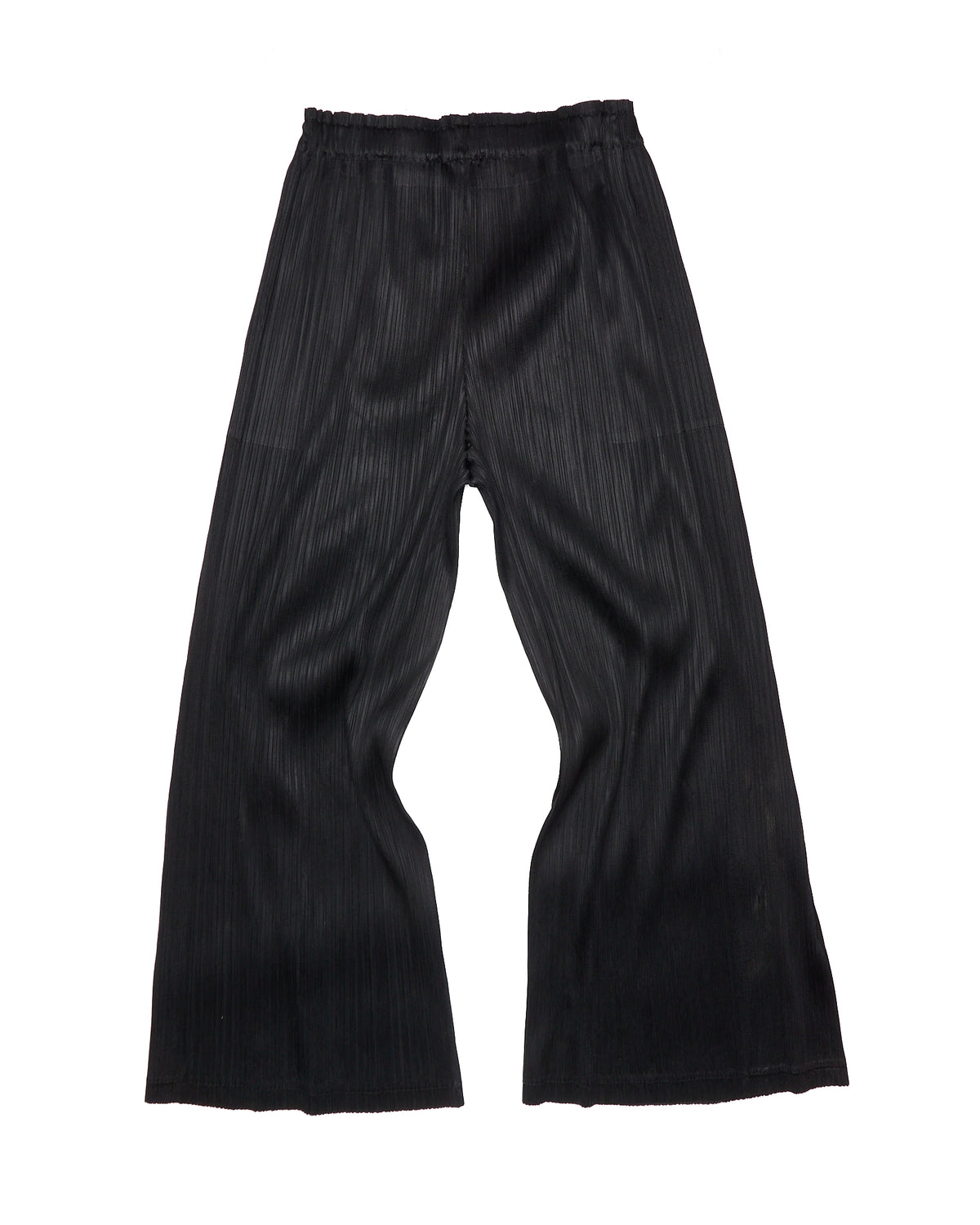 Issey Miyake Pleats Please Black 'Light Wave' Trousers