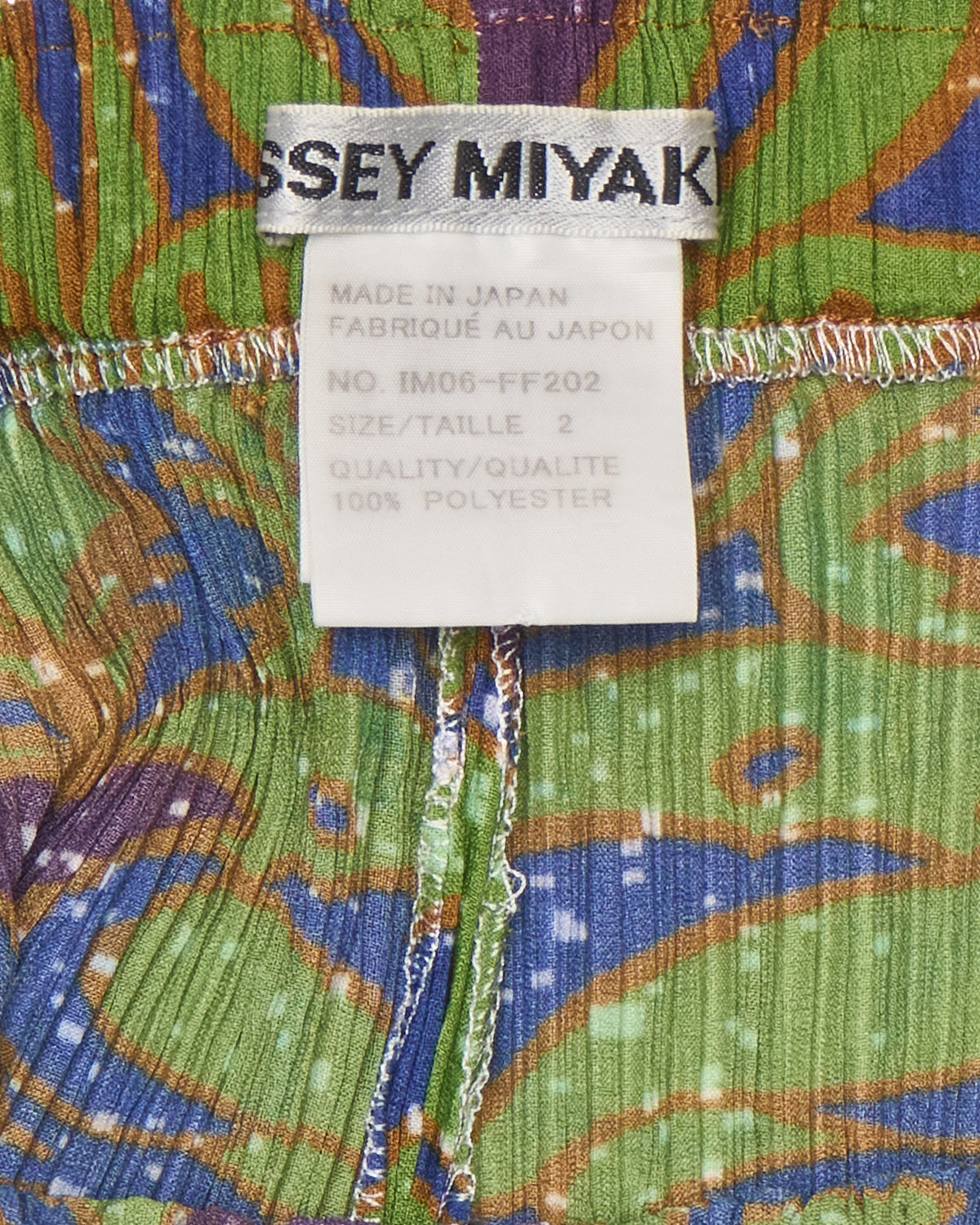 Issey Miyake Gradient Multicolour Paisley Print Pleated Trousers