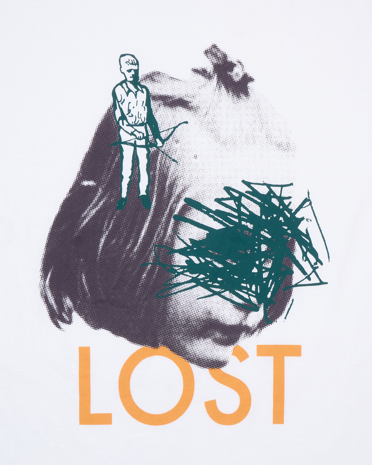UNDERCOVER 'LOST' White Graphic Tee