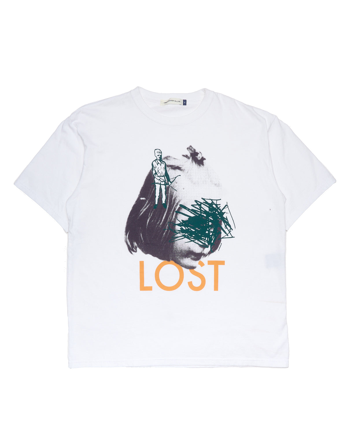 UNDERCOVER 'LOST' White Graphic Tee