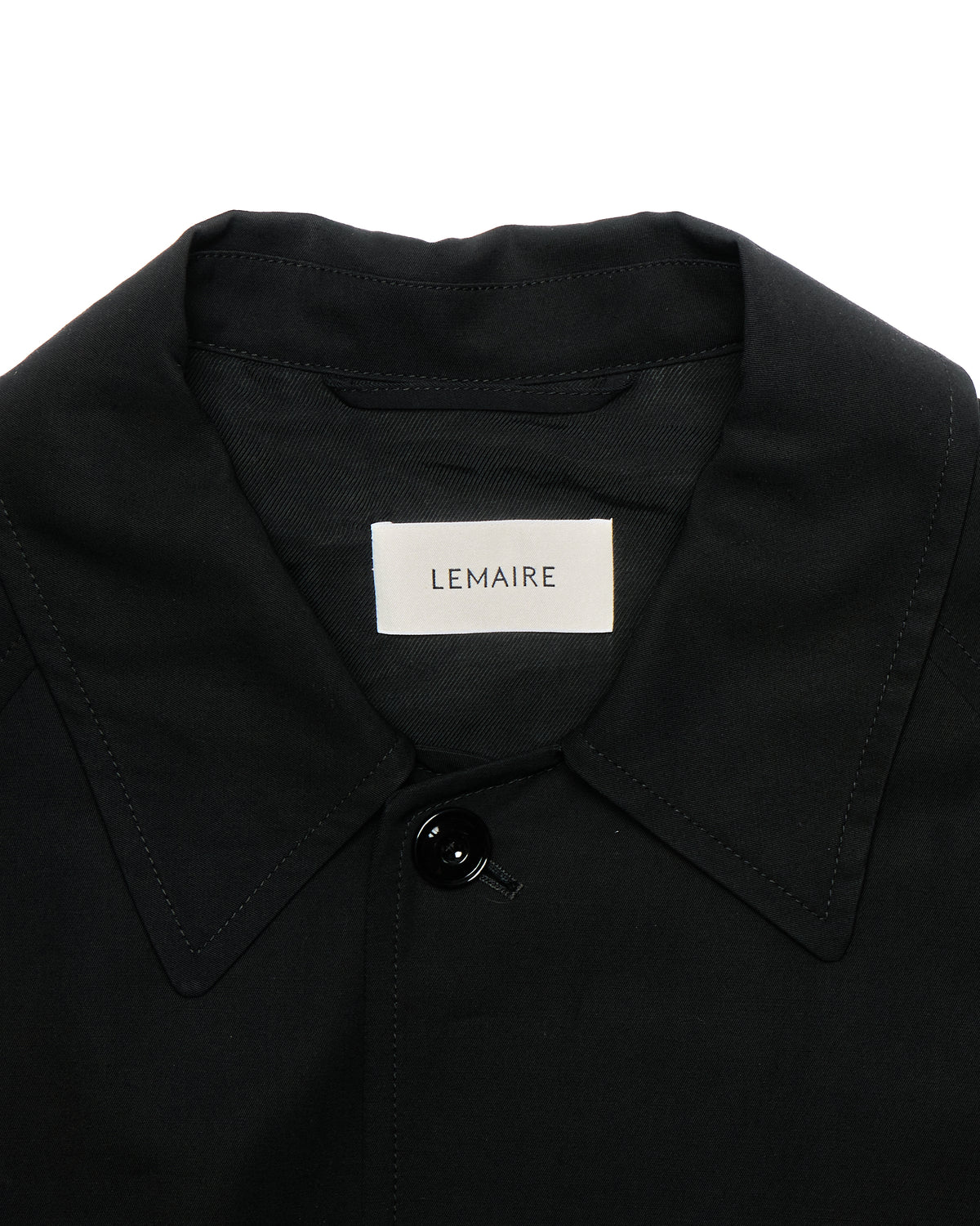 Lemaire Black Half-Coat Trenchcoat