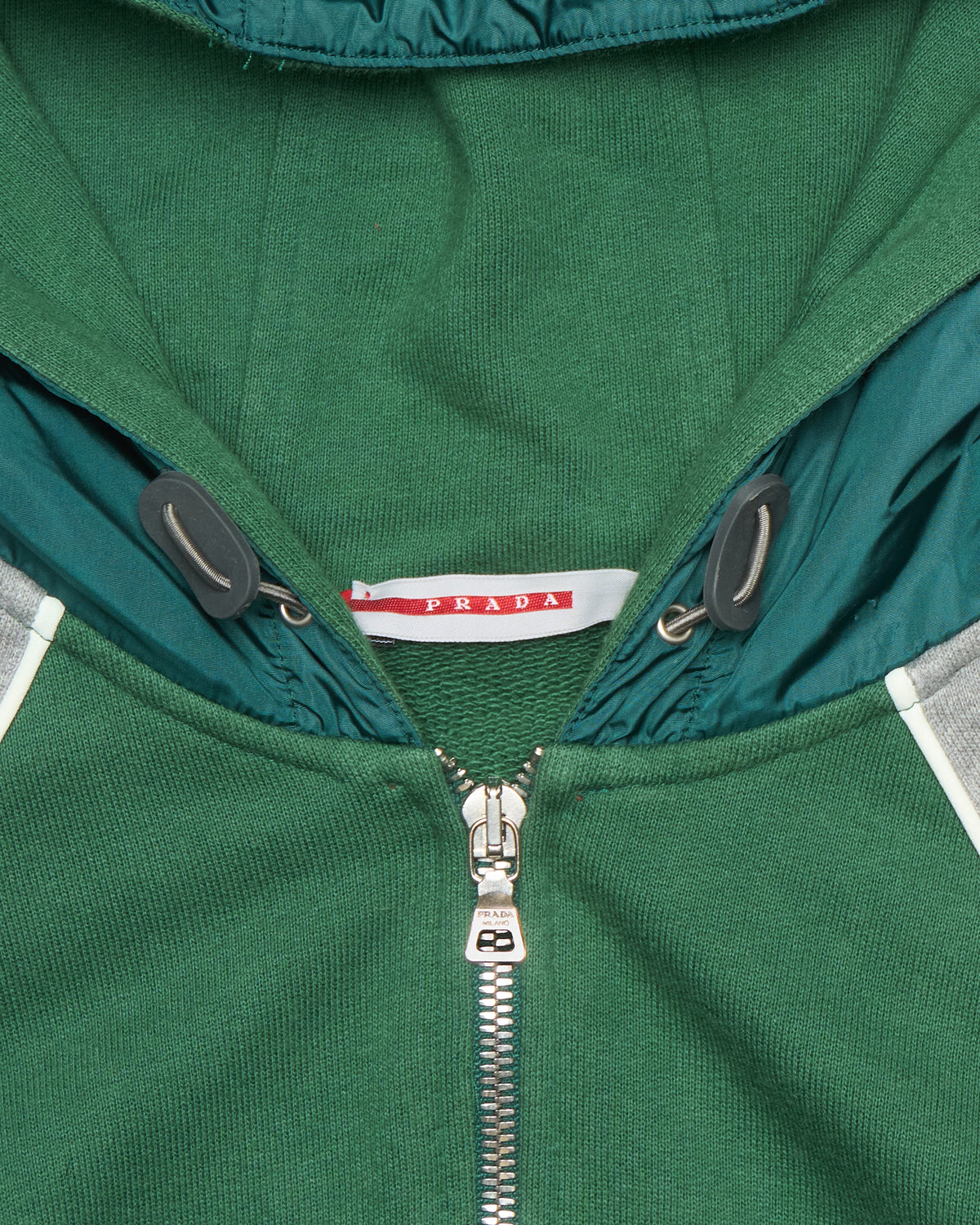 Early 00s Prada Sport Technical Hooded Raglan Zip-Up