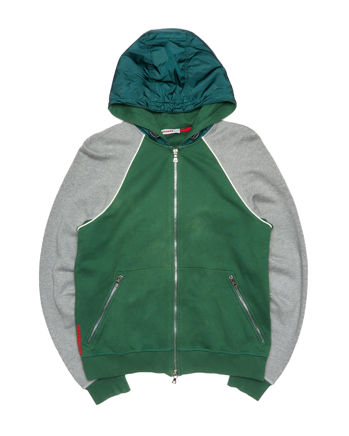 Early 00s Prada Sport Technical Hooded Raglan Zip-Up