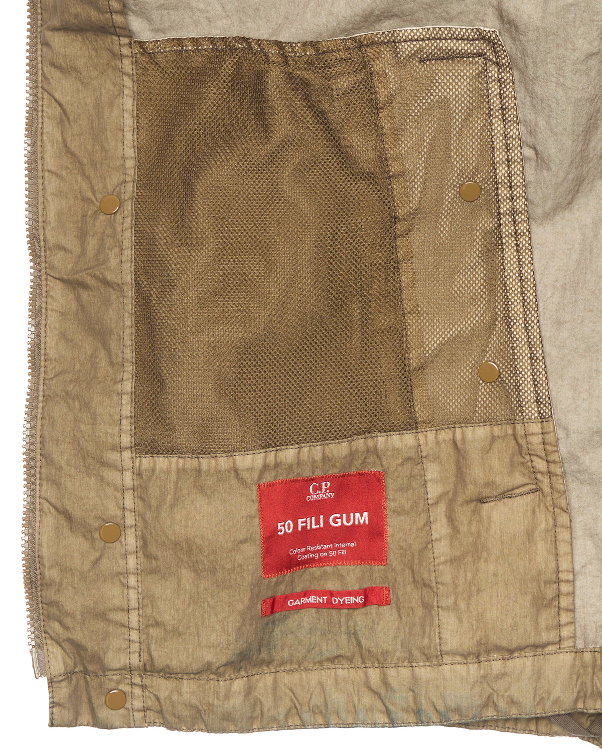 C.P. Company Khaki 50 Fili Gum Goggle Jacket