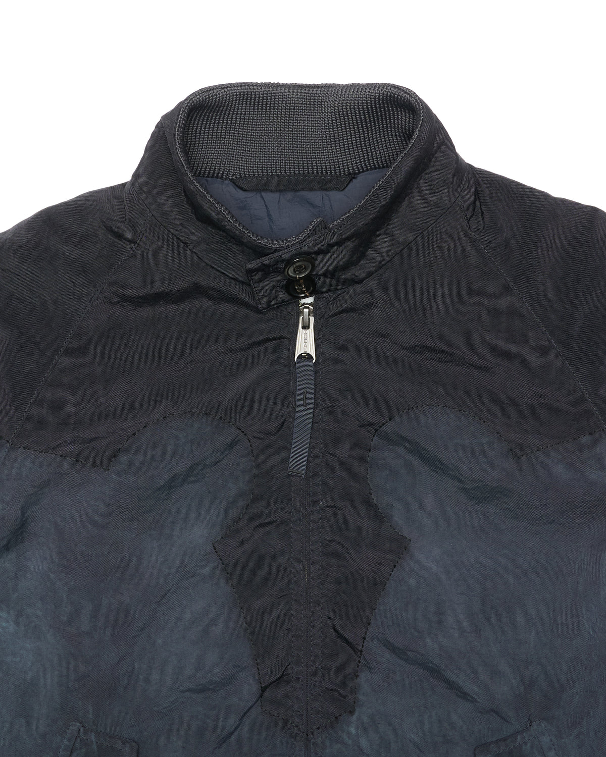 Maison Margiela Faded Nylon/Canvas Black Western Sports Jacket