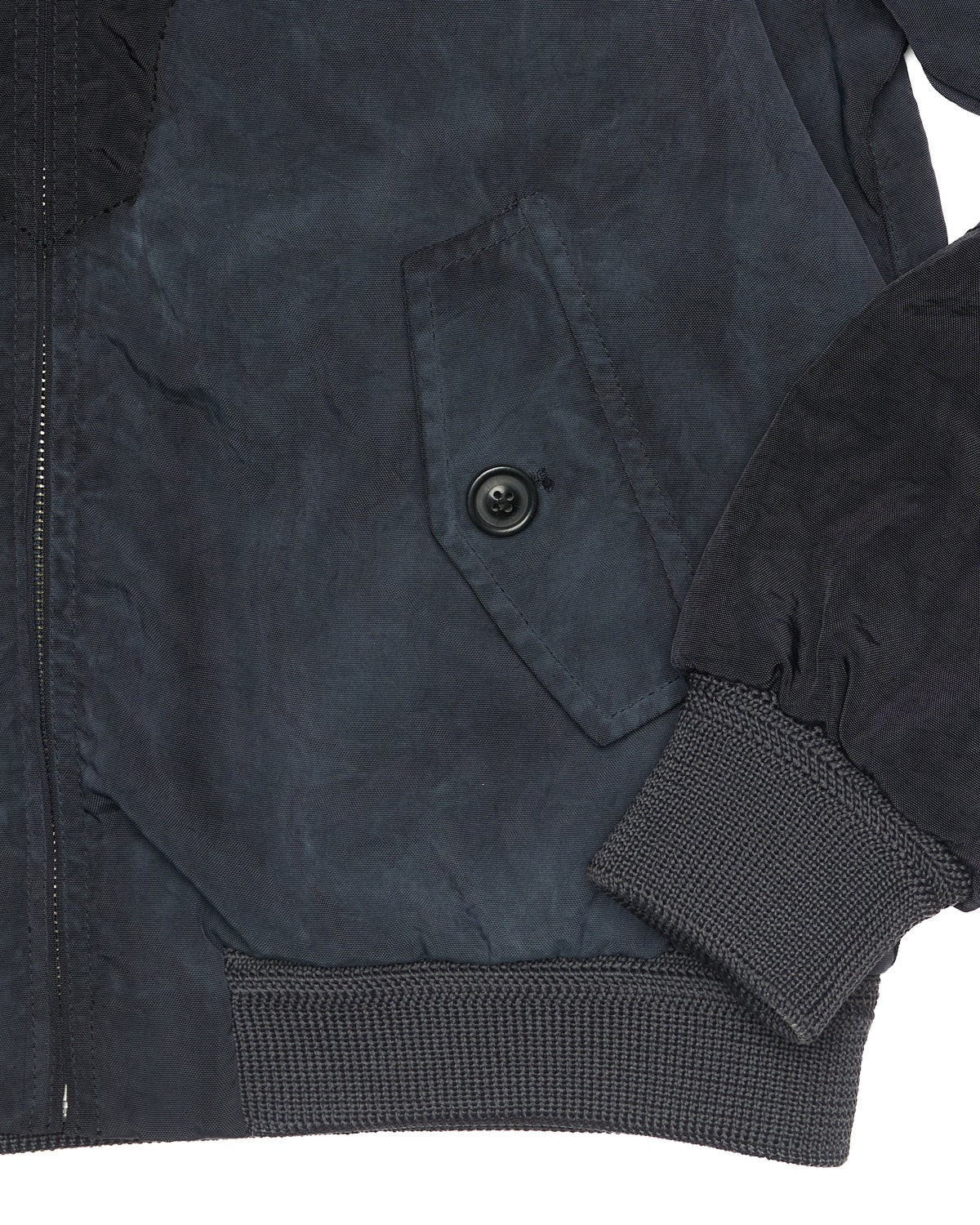 Maison Margiela Faded Nylon/Canvas Black Western Sports Jacket