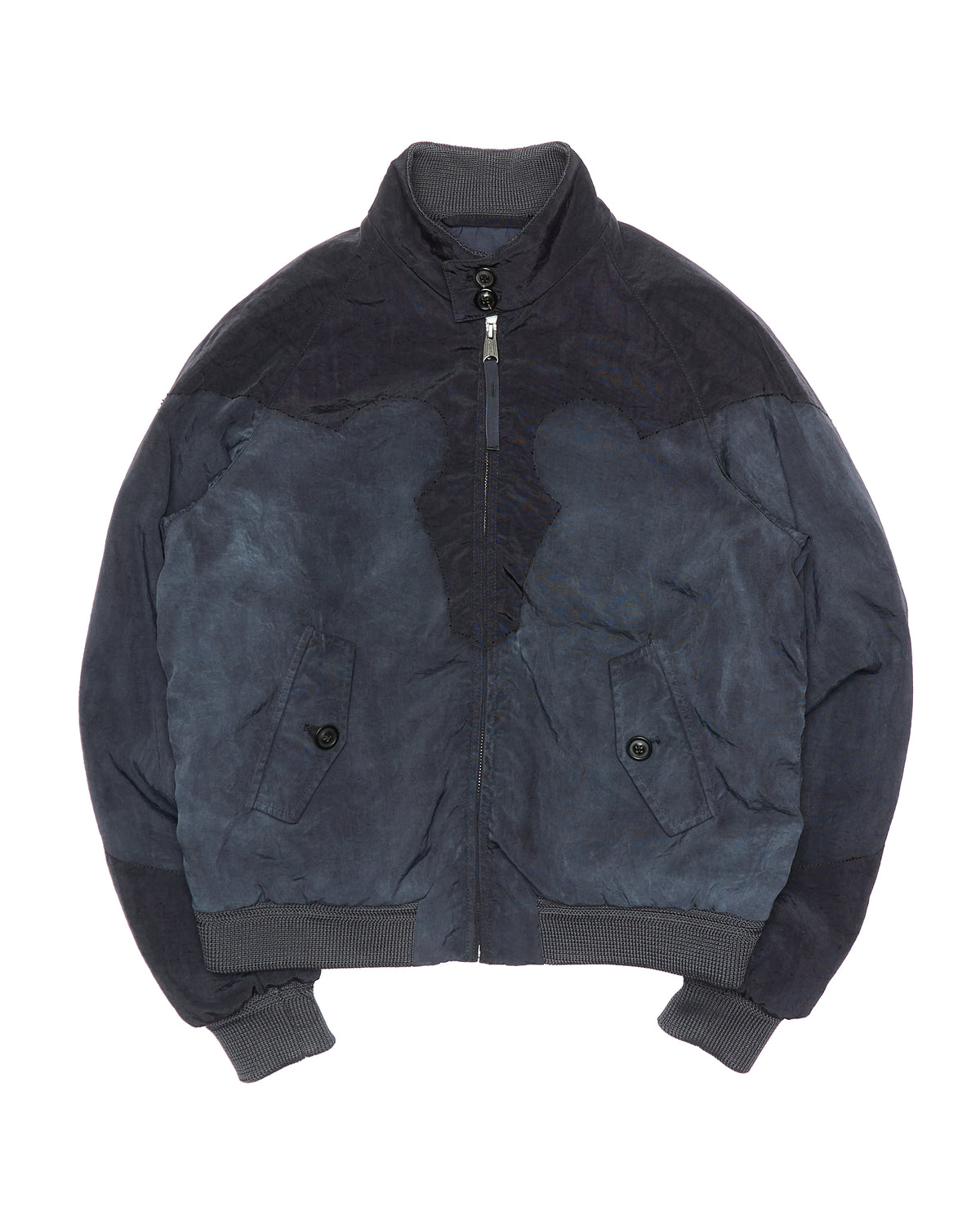 Maison Margiela Faded Nylon/Canvas Black Western Sports Jacket