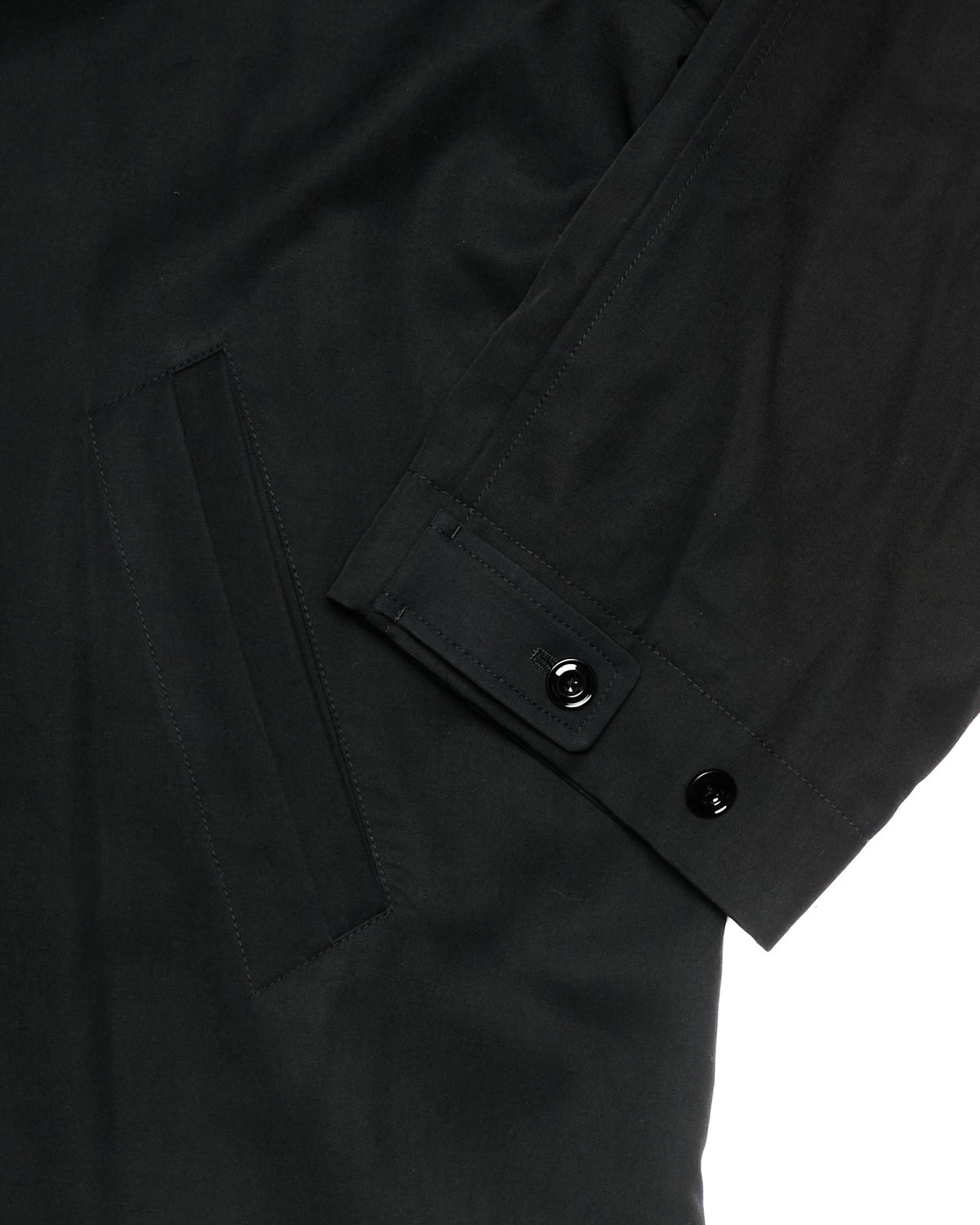 Lemaire Black Half-Coat Trenchcoat