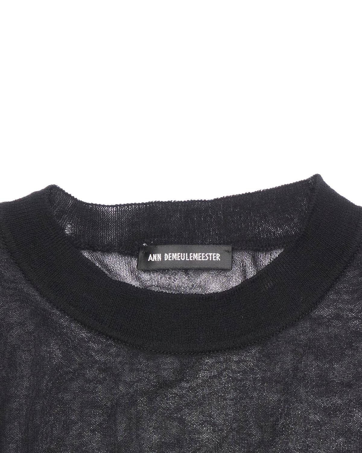 Ann Demeulemeester 'Betsy' Sheer Harness Detail Long Sleeve Knit Tee