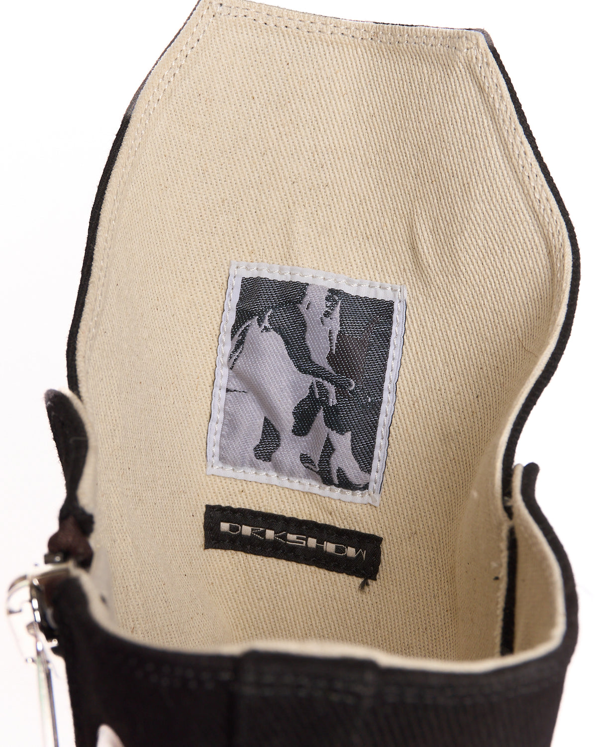 Rick Owens DRKSHDW Black/Milk 'Boot Sneak' High Top Sneakers