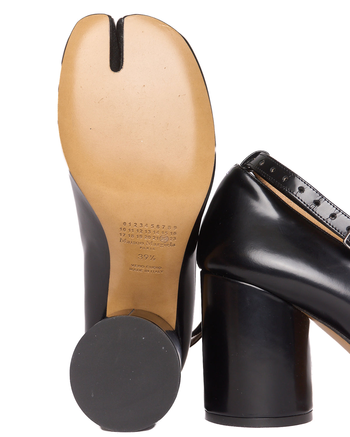 Maison Margiela Black Tabi Slingback Heels