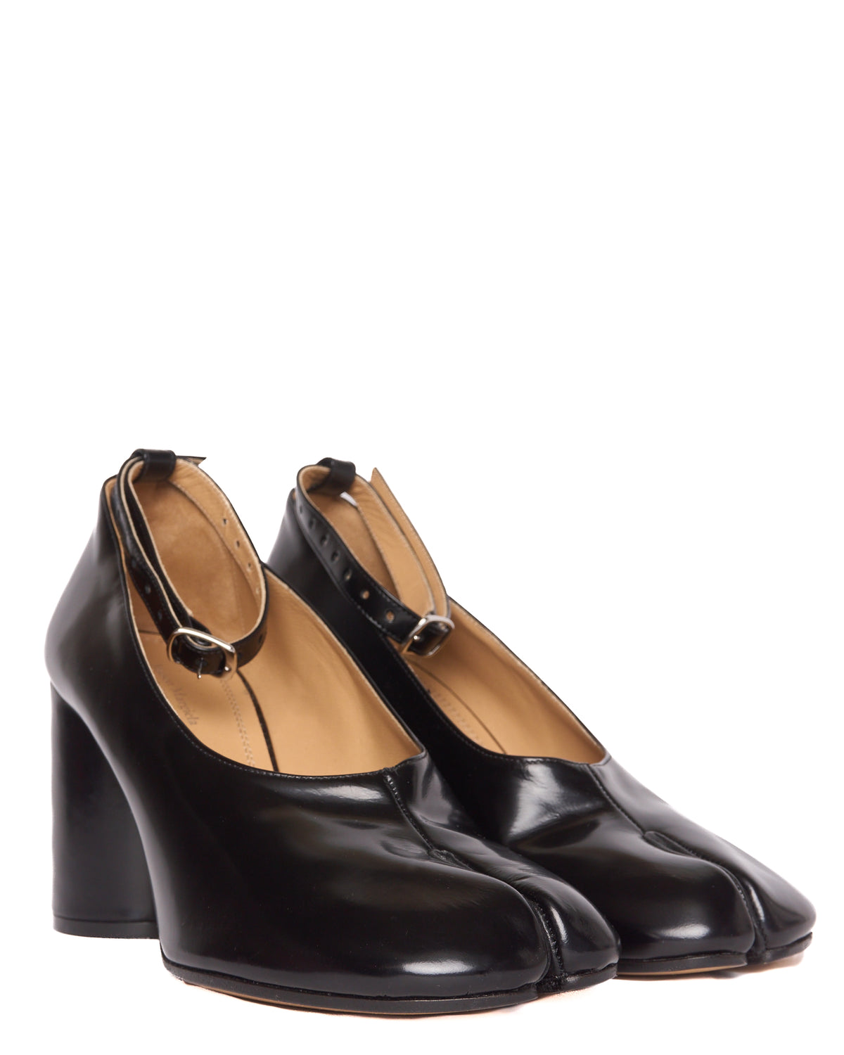 Maison Margiela Black Tabi Slingback Heels