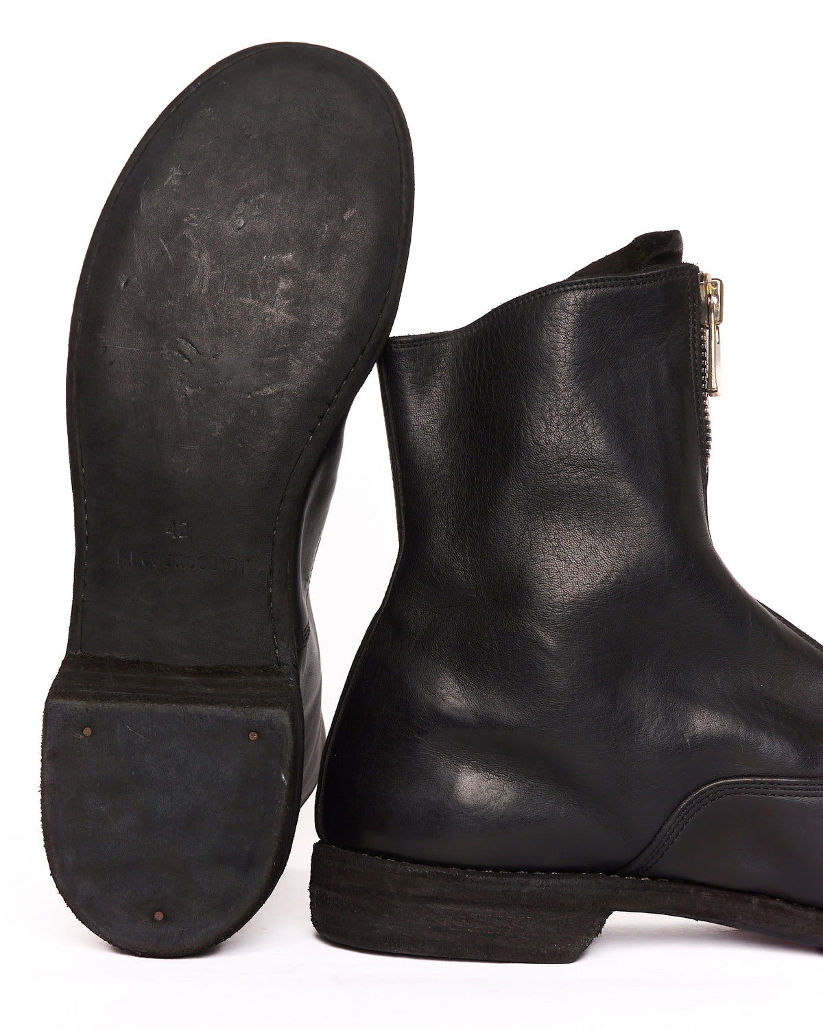 Guidi Black 210 Front Zip Boots