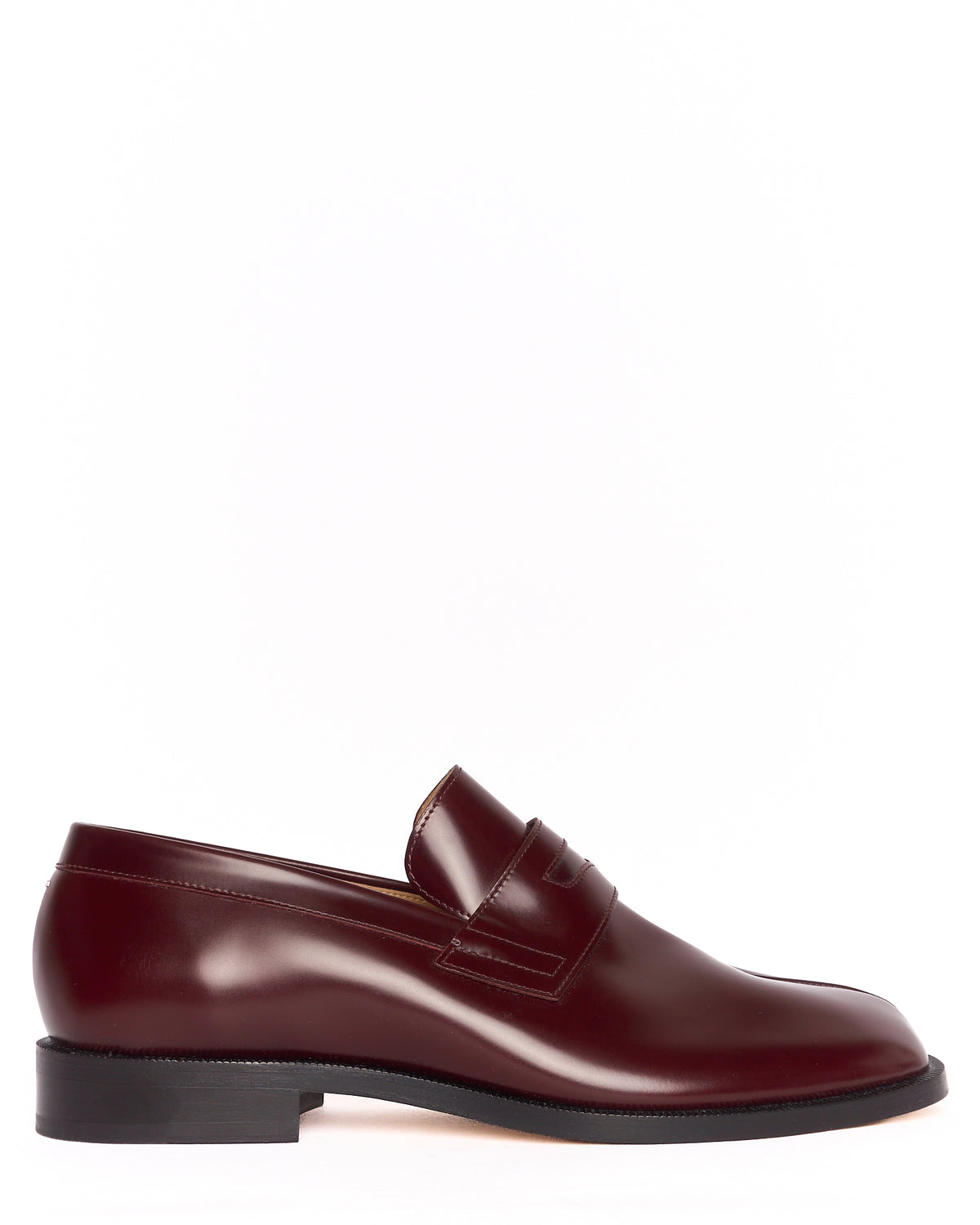 Maison Margiela Burgundy Tabi Loafers