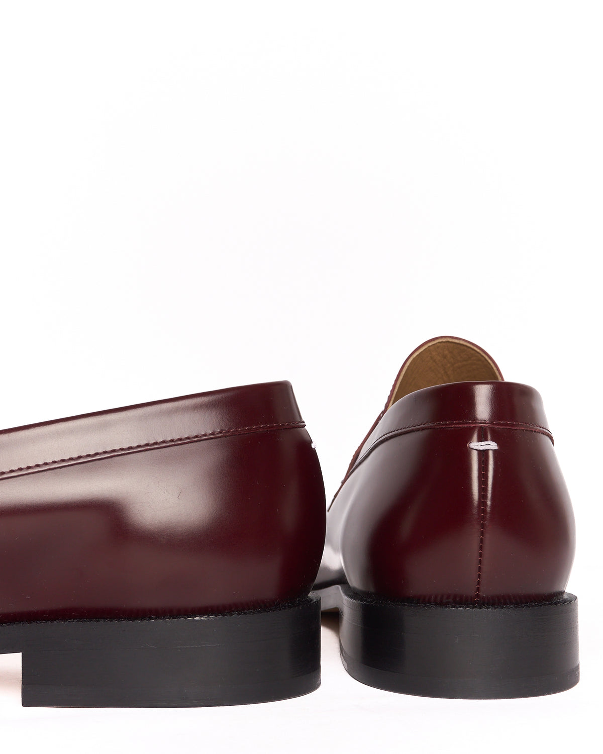 Maison Margiela Burgundy Tabi Loafers