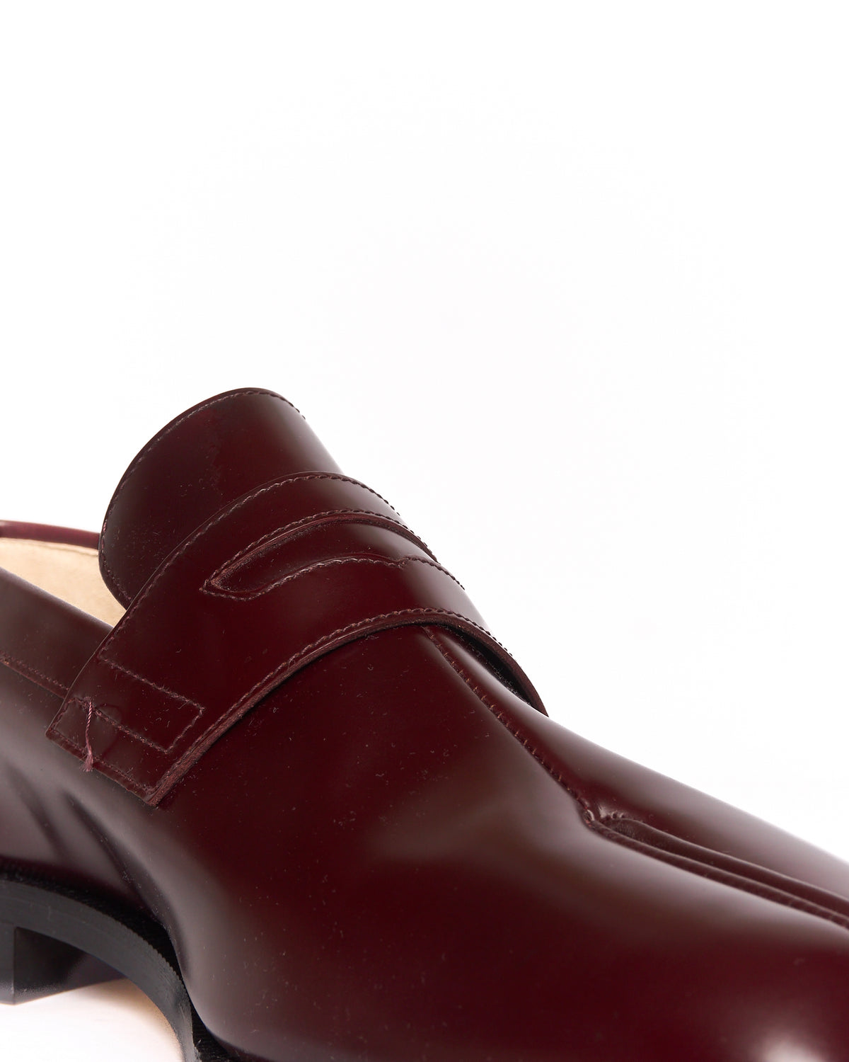 Maison Margiela Burgundy Tabi Loafers