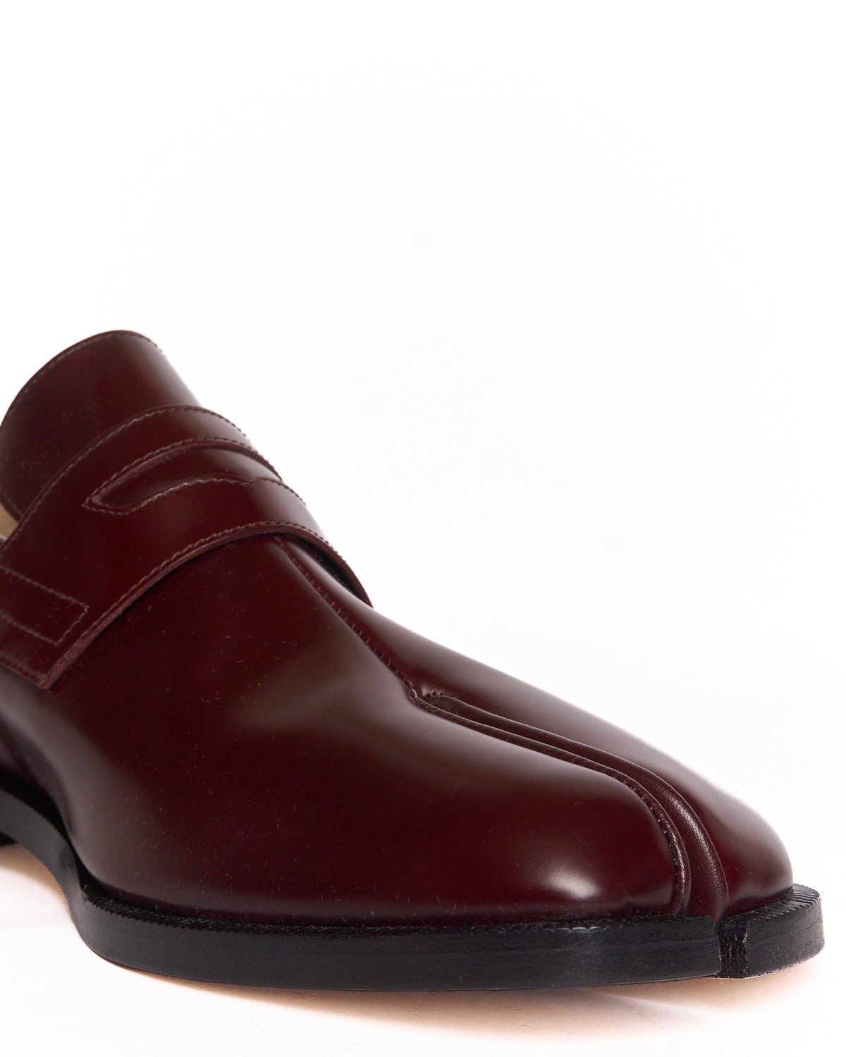 Maison Margiela Burgundy Tabi Loafers