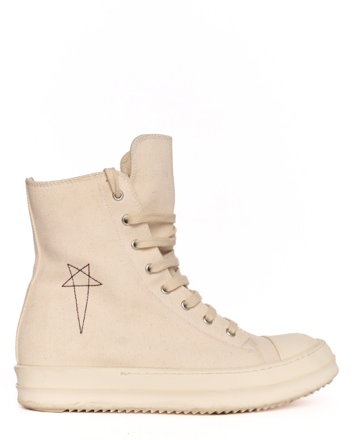Rick Owens DRKSHDW Off-White Pentagram High Top Ramones