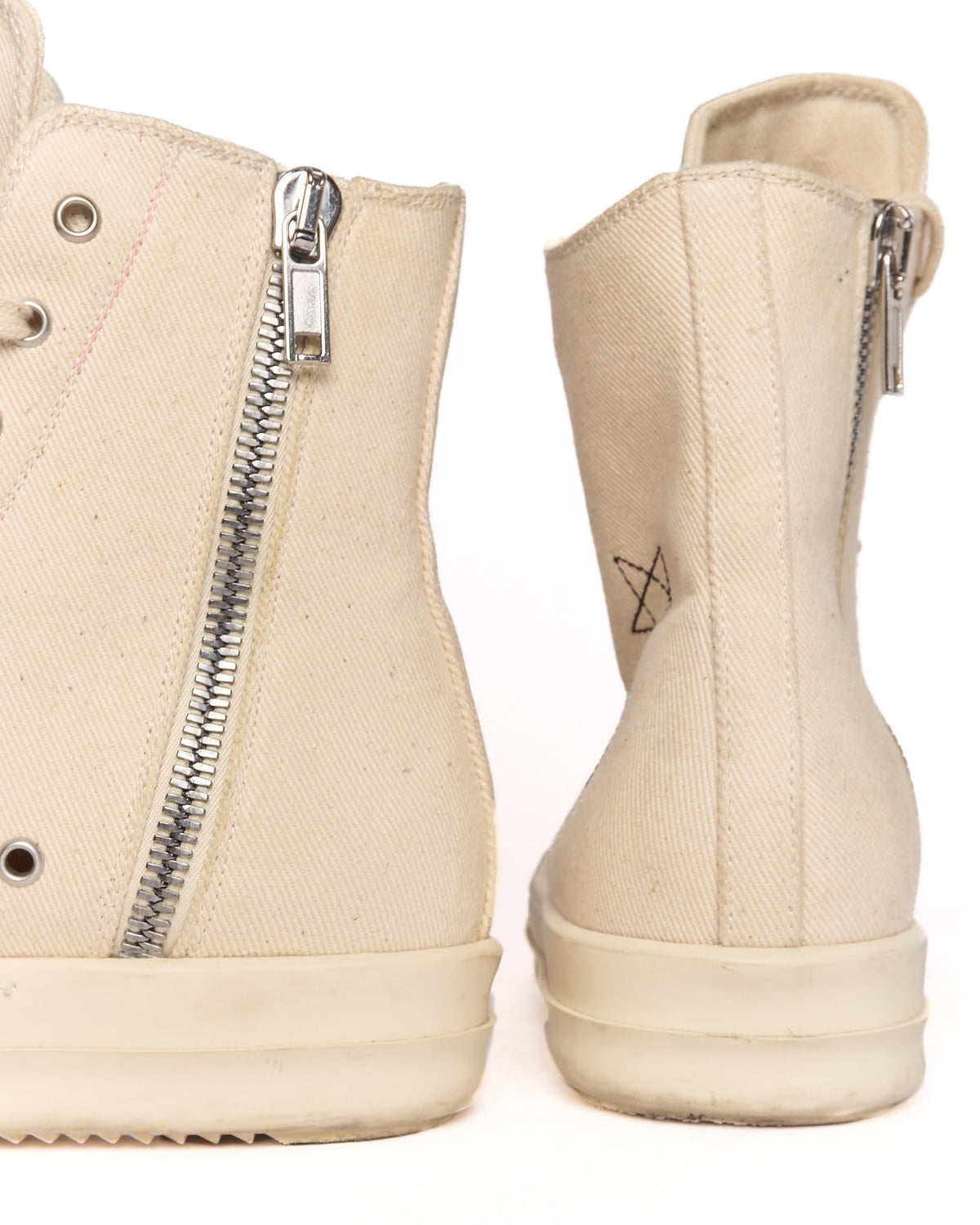 Rick Owens DRKSHDW Off-White Pentagram High Top Ramones