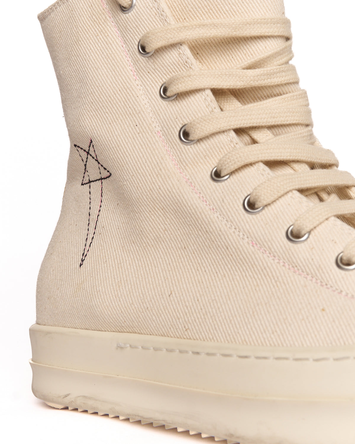 Rick Owens DRKSHDW Off-White Pentagram High Top Ramones