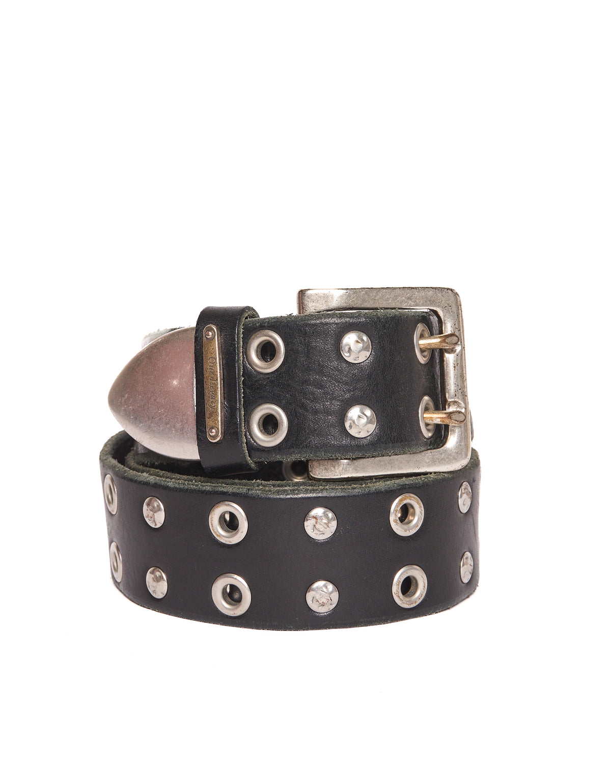 Our Legacy Studded Double Tongue Black Belt