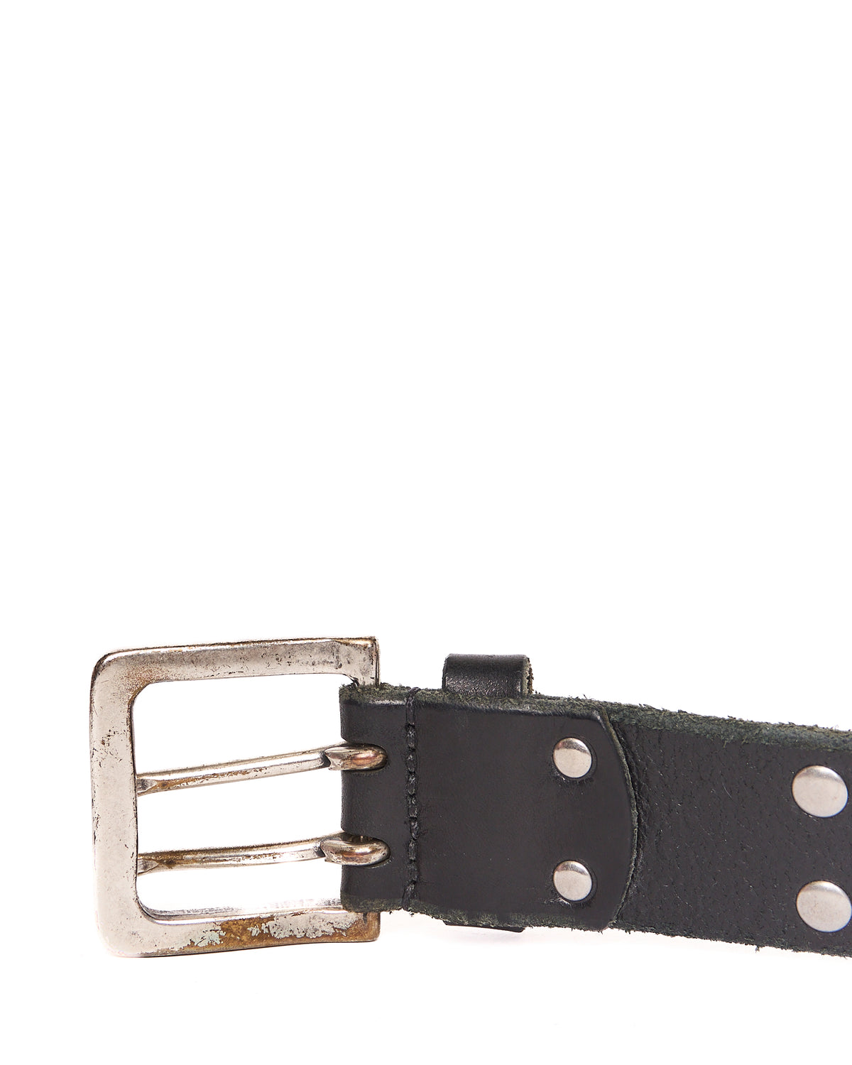 Our Legacy Studded Double Tongue Black Belt