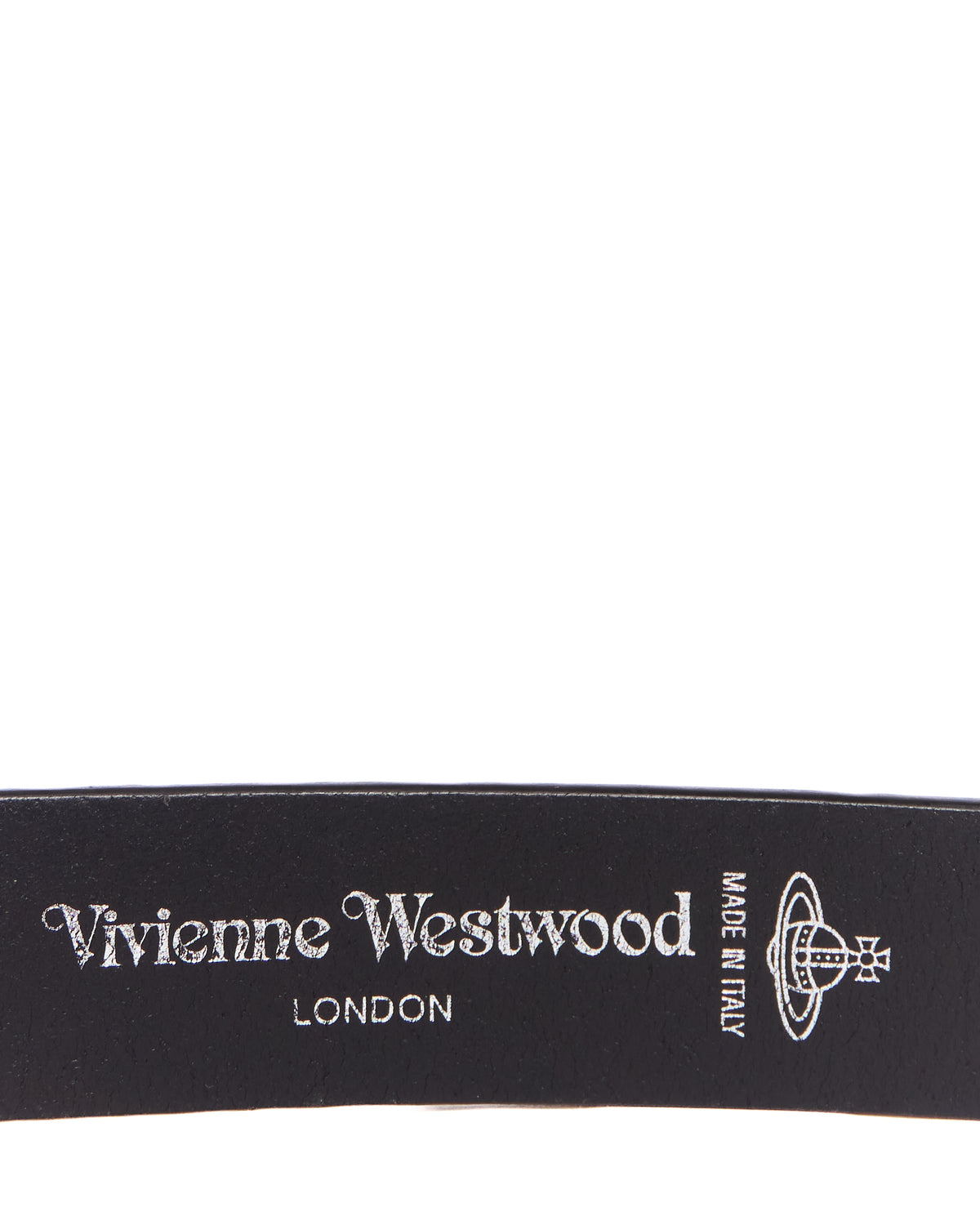 Vivienne Westwood Orb Buckle Black Buttero Leather Belt