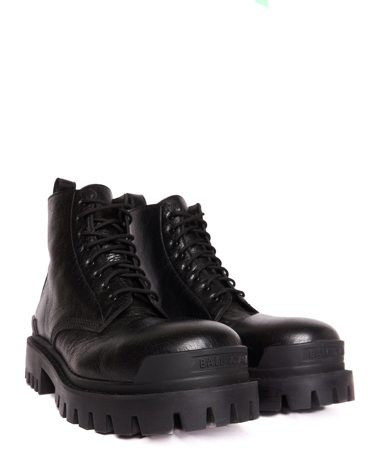 S/S23 Balenciaga Black Arena Lambskin Strike Bootie L20