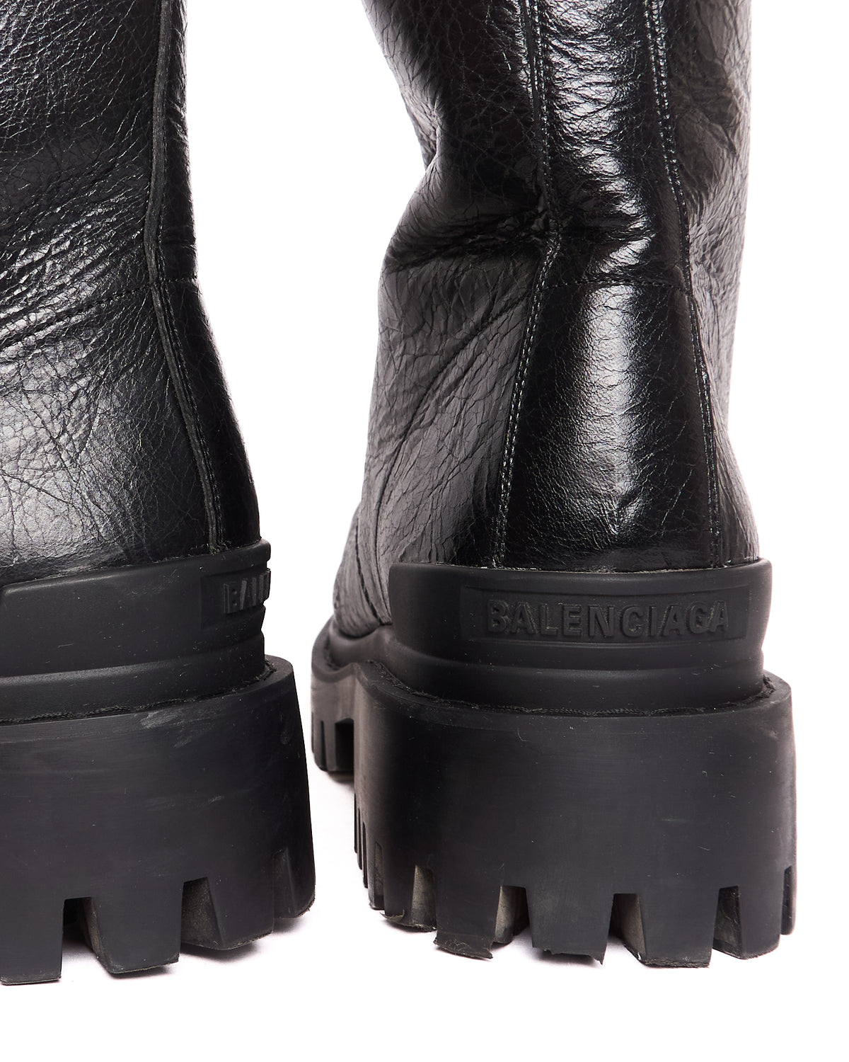 S/S23 Balenciaga Black Arena Lambskin Strike Bootie L20
