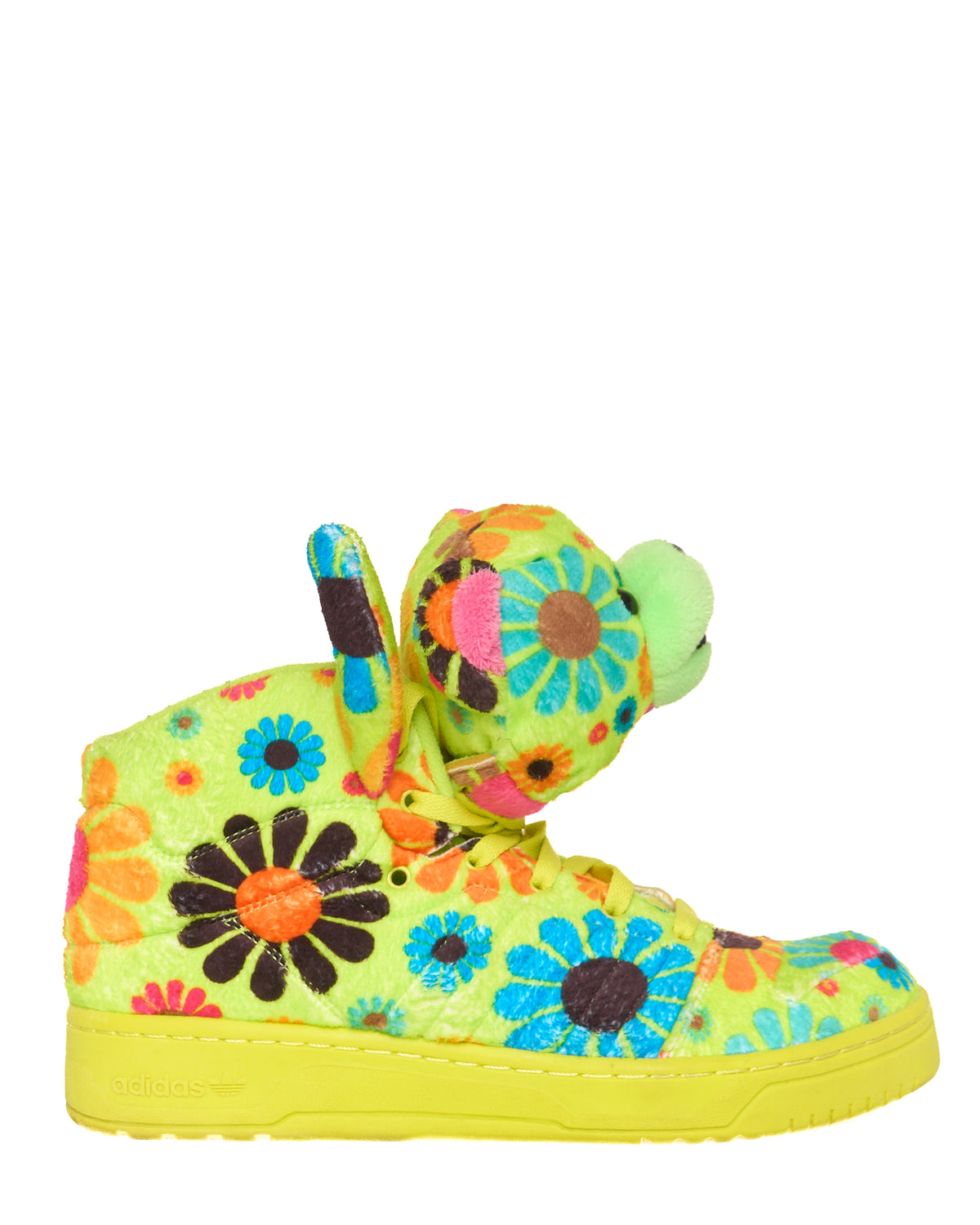 F/W12 Jeremy Scott Adidas JS Bear "Flower Power" Sneakers